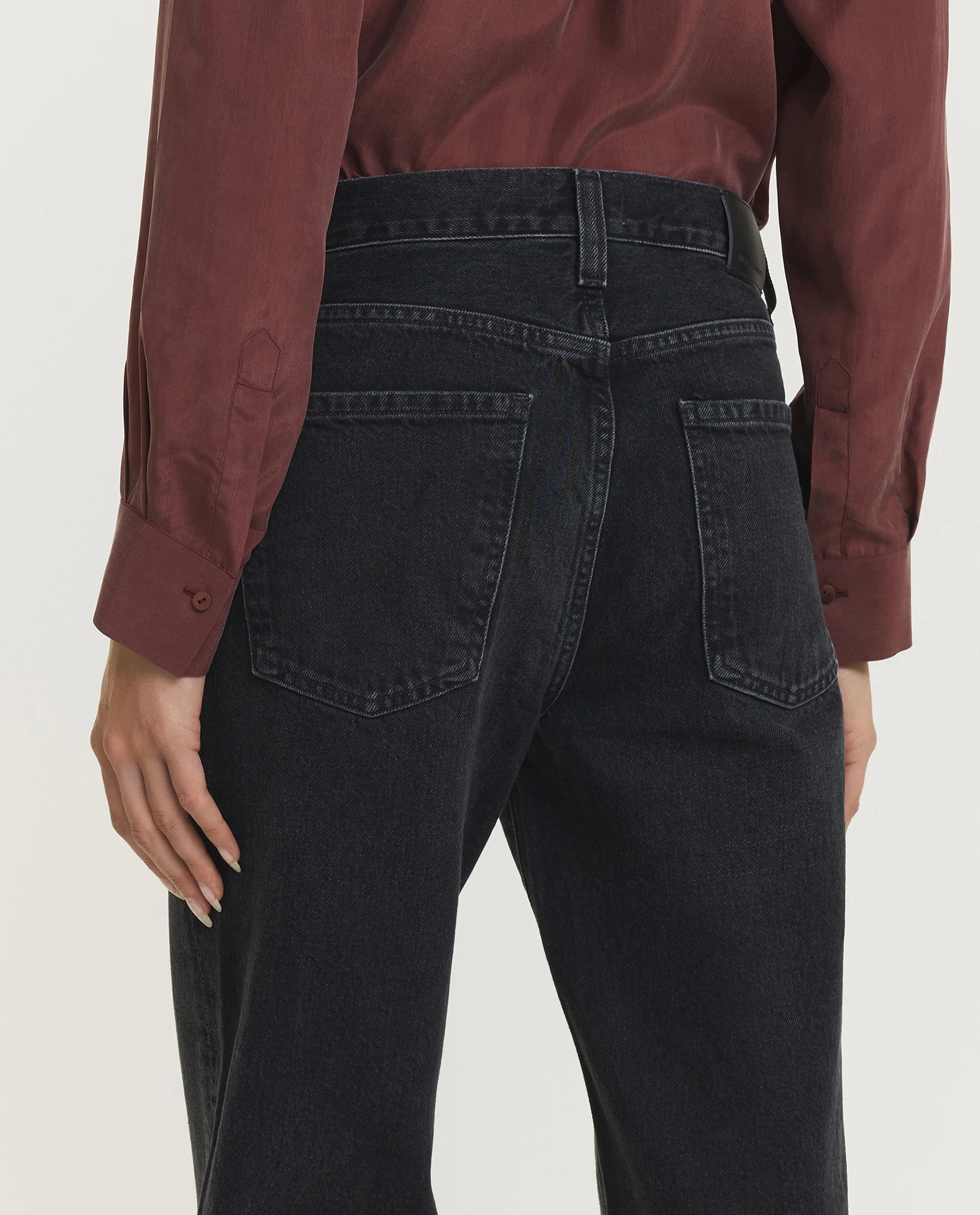 Annina High Rise Wijde Jeans - Zwart - Image 5