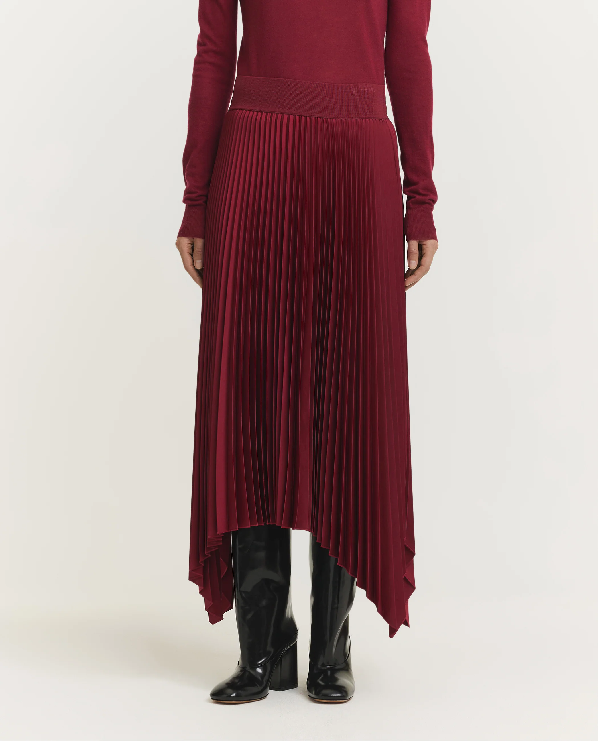 Asymmetrische Plissé Rok - Image 2