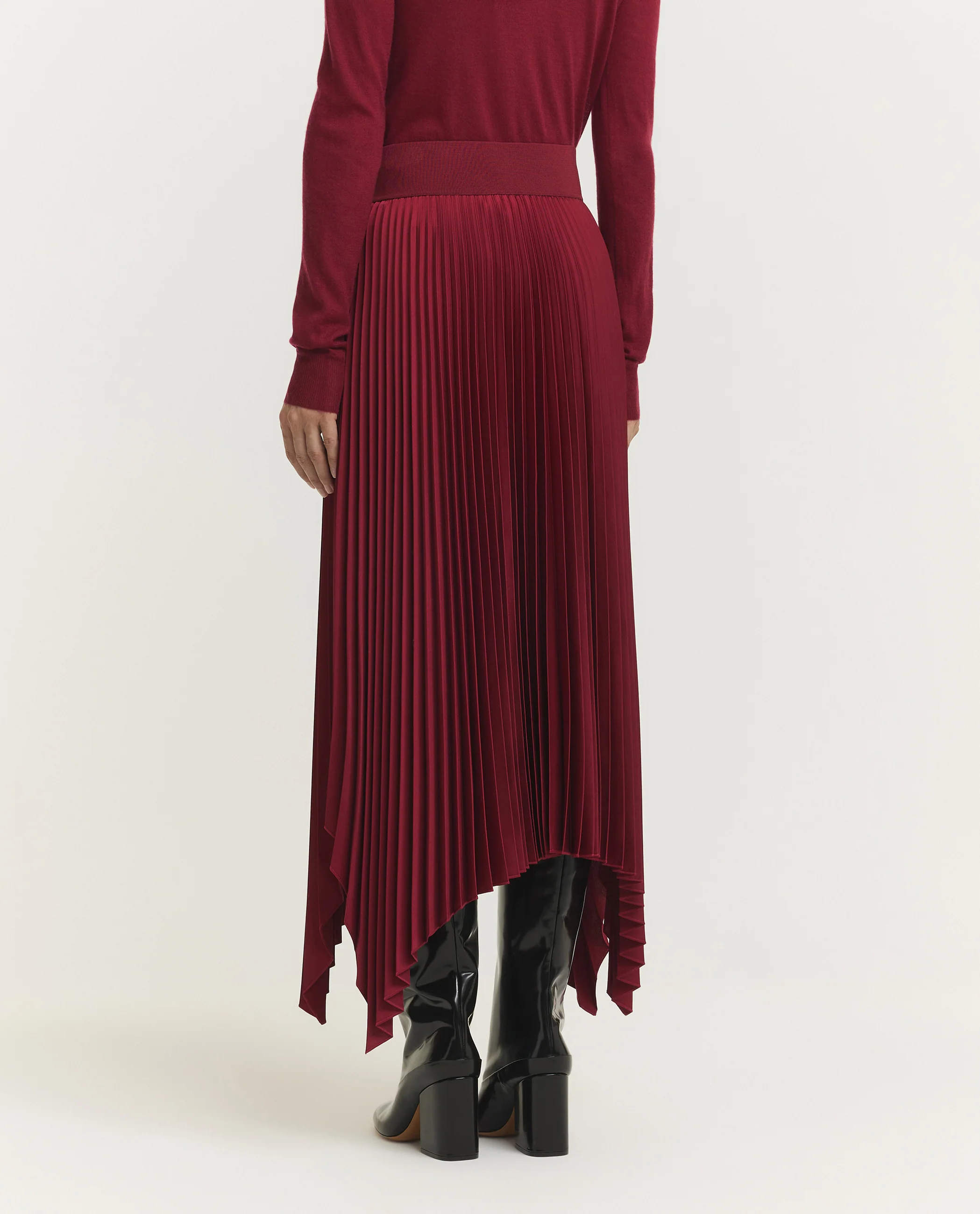 Asymmetrische Plissé Rok - Image 4