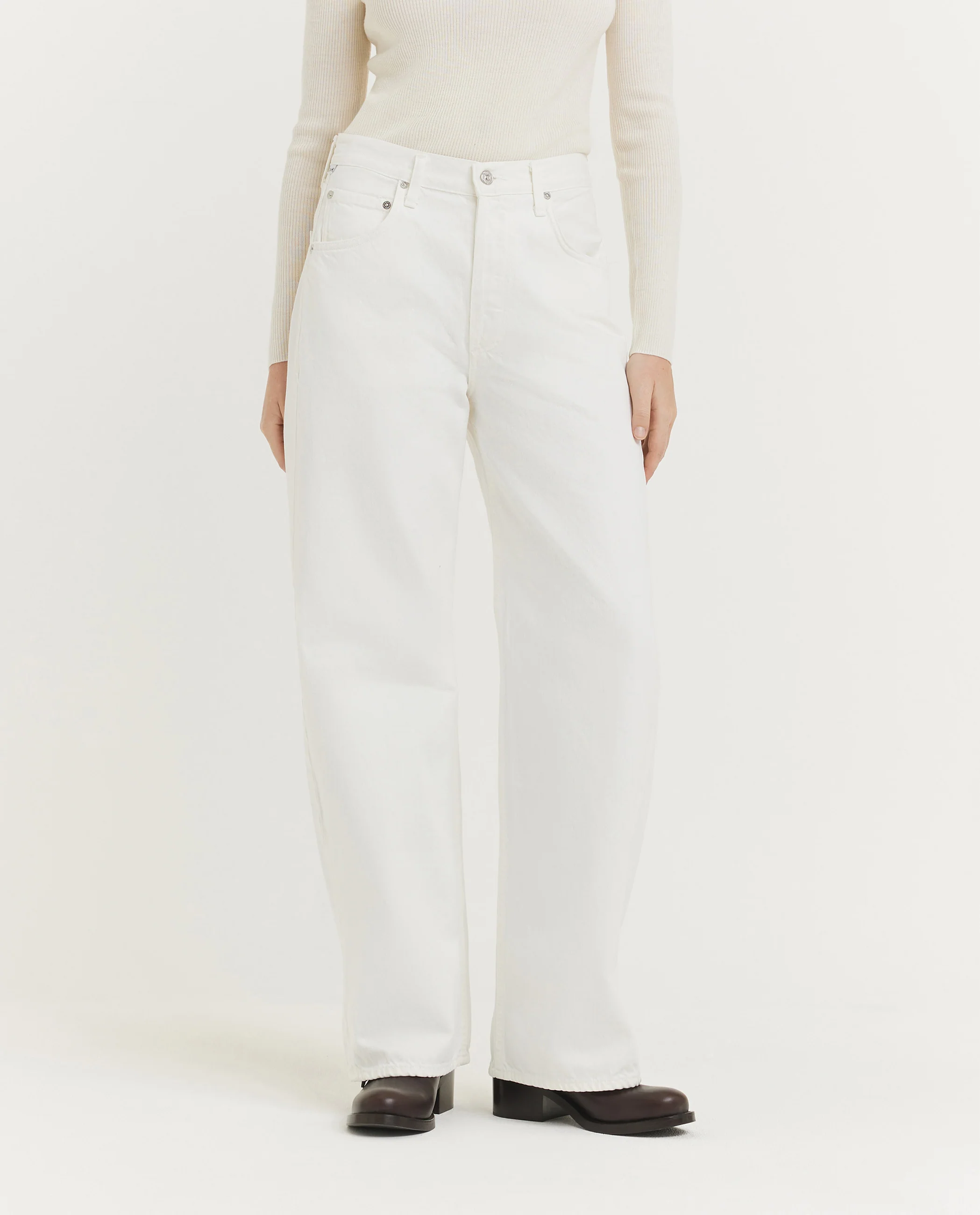 Ayla jeans - Ecru - Image 2