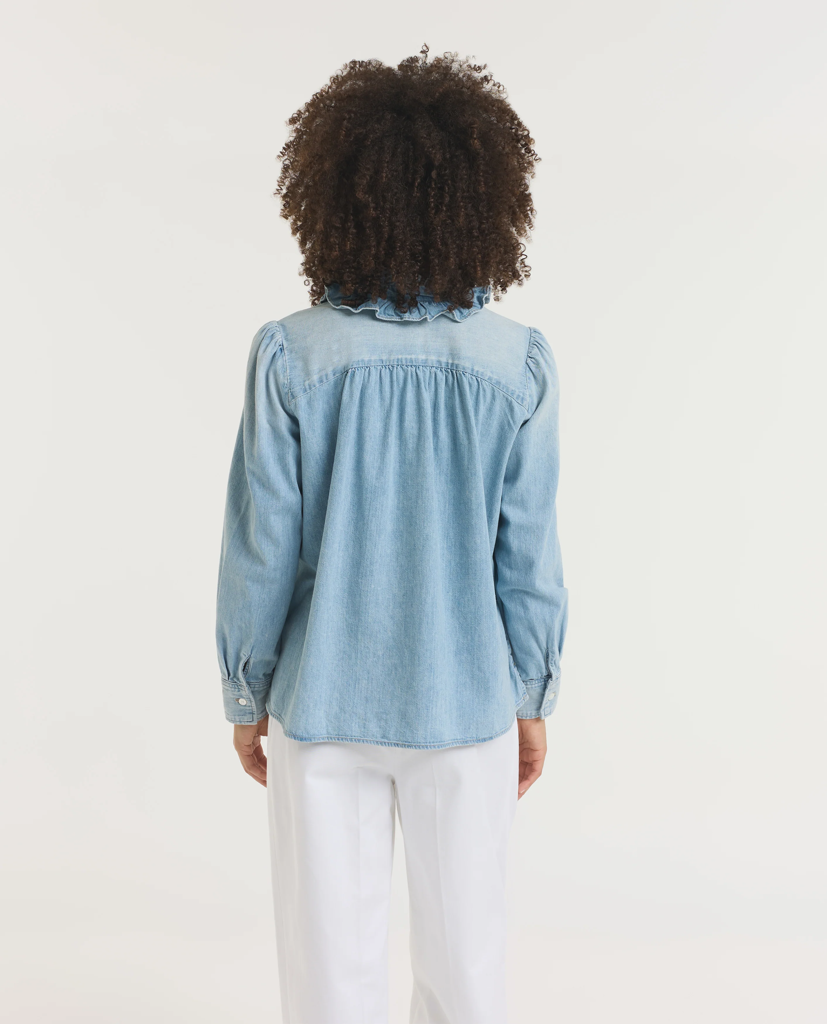Calista Ruche Kraag Shirt - Image 5