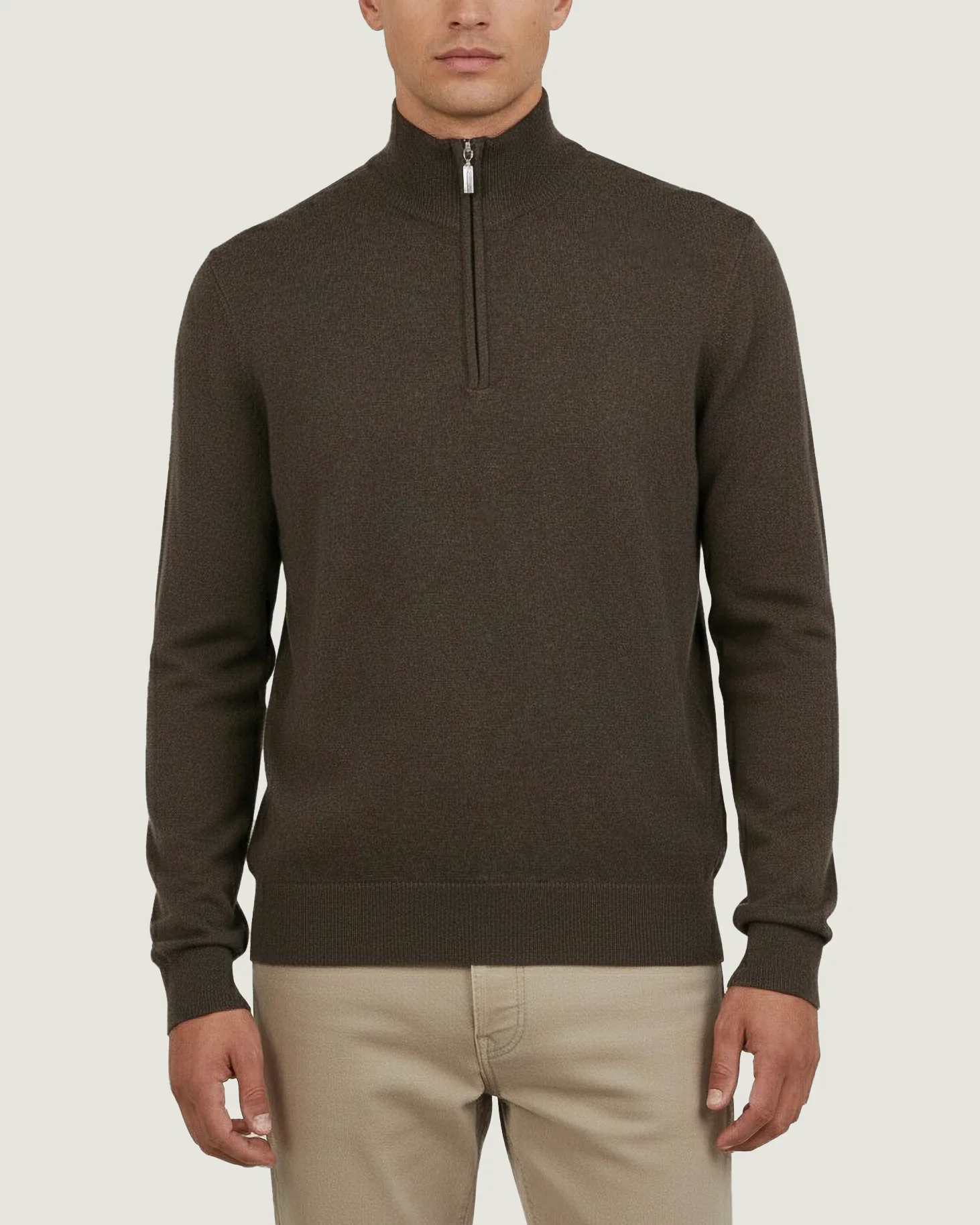 Cashmere Half-Zip Trui - Image 2