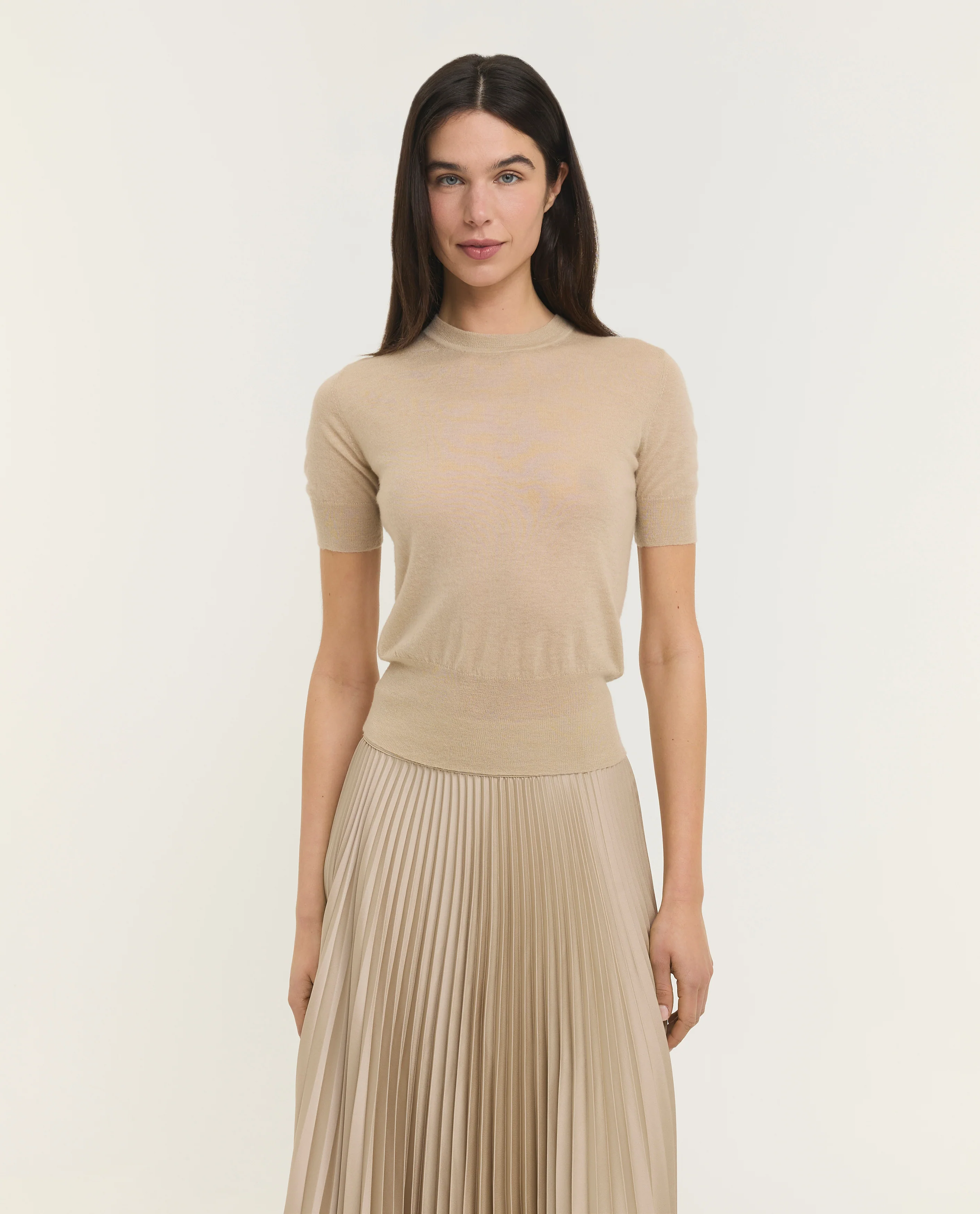 Cashmere Korte Mouwen Top