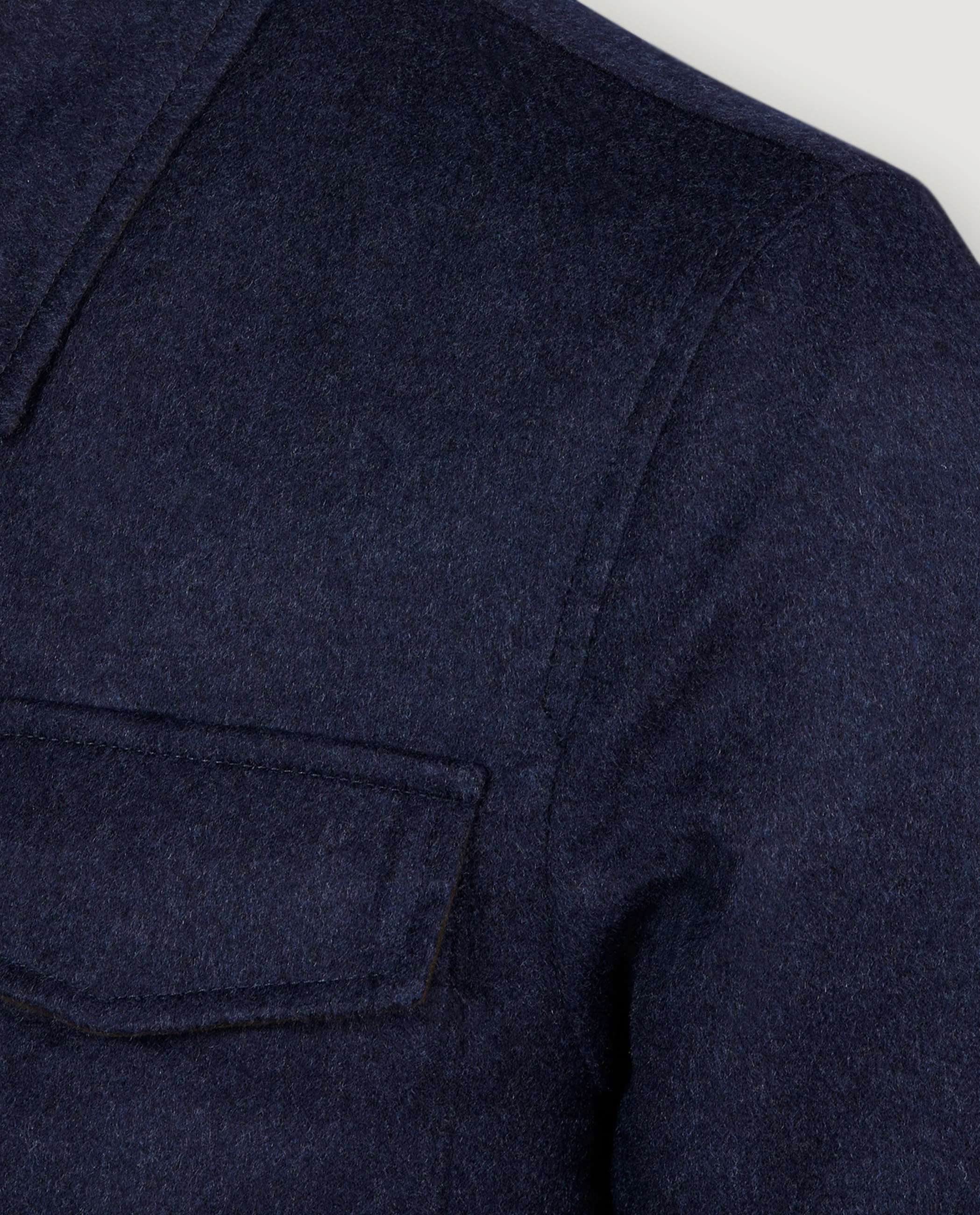 Cashmere Overshirt - Donkerblauw - Image 10