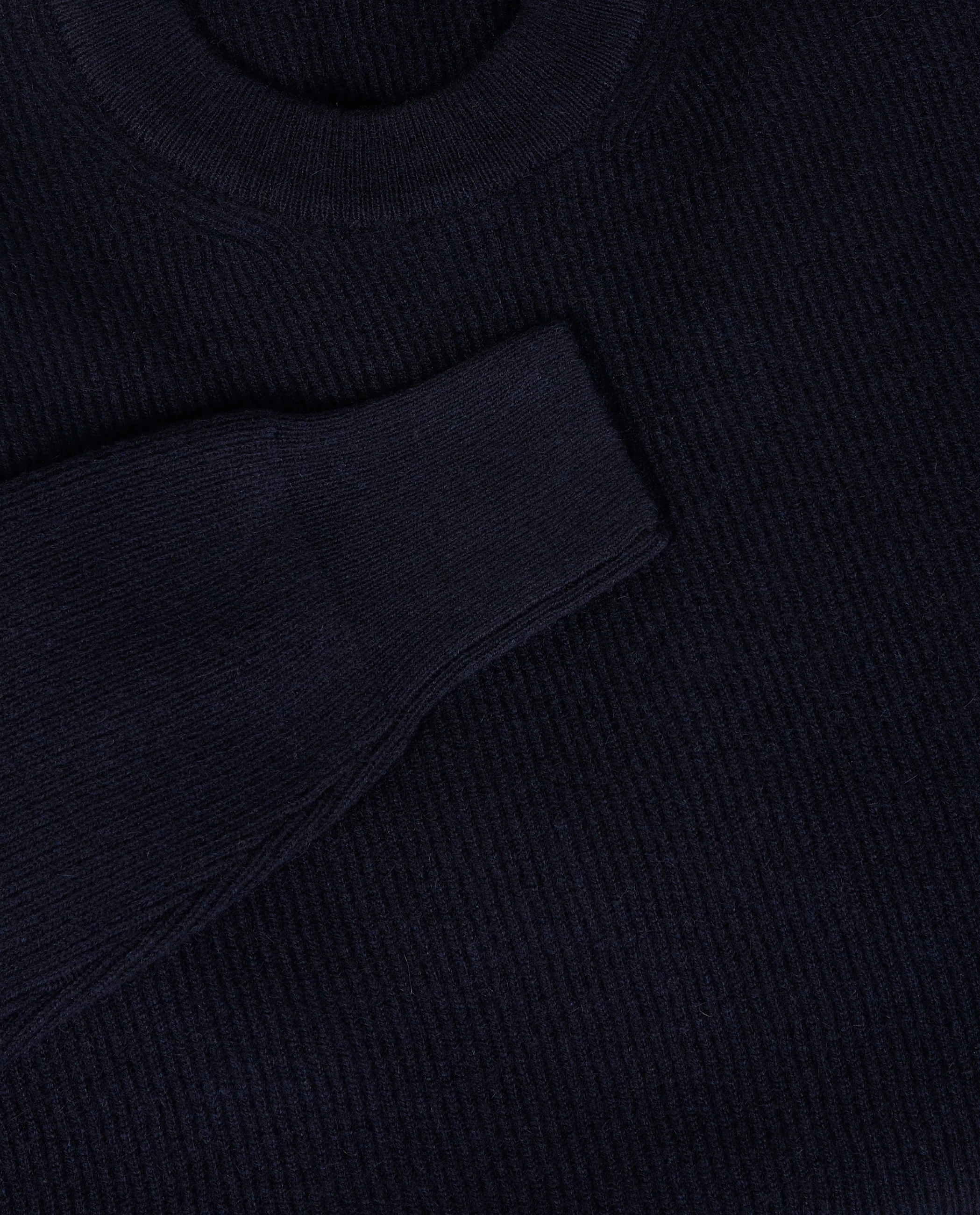 Cashmere Ronde Hals Trui - Donkerblauw - Image 4
