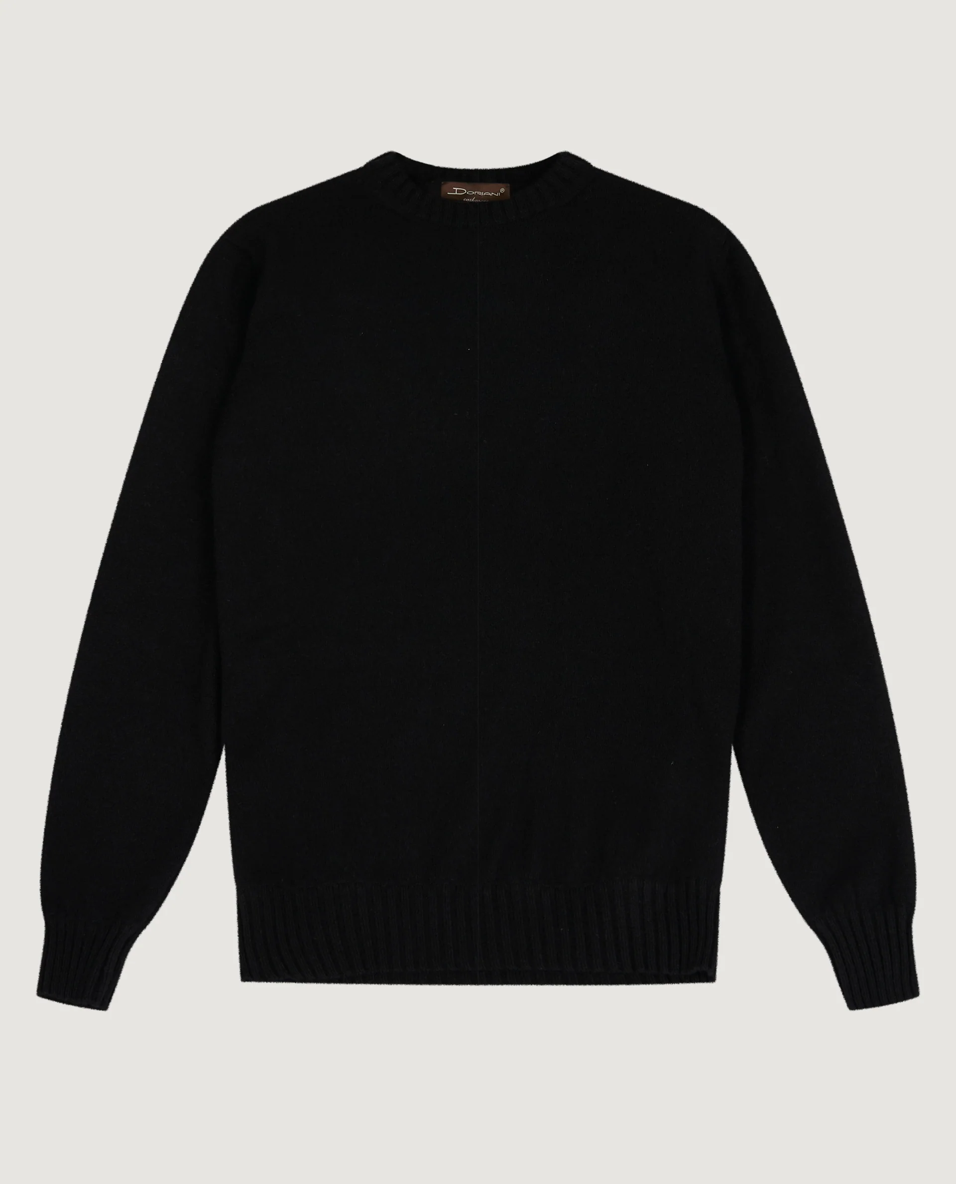 Cashmere Ronde Hals Trui - Zwart