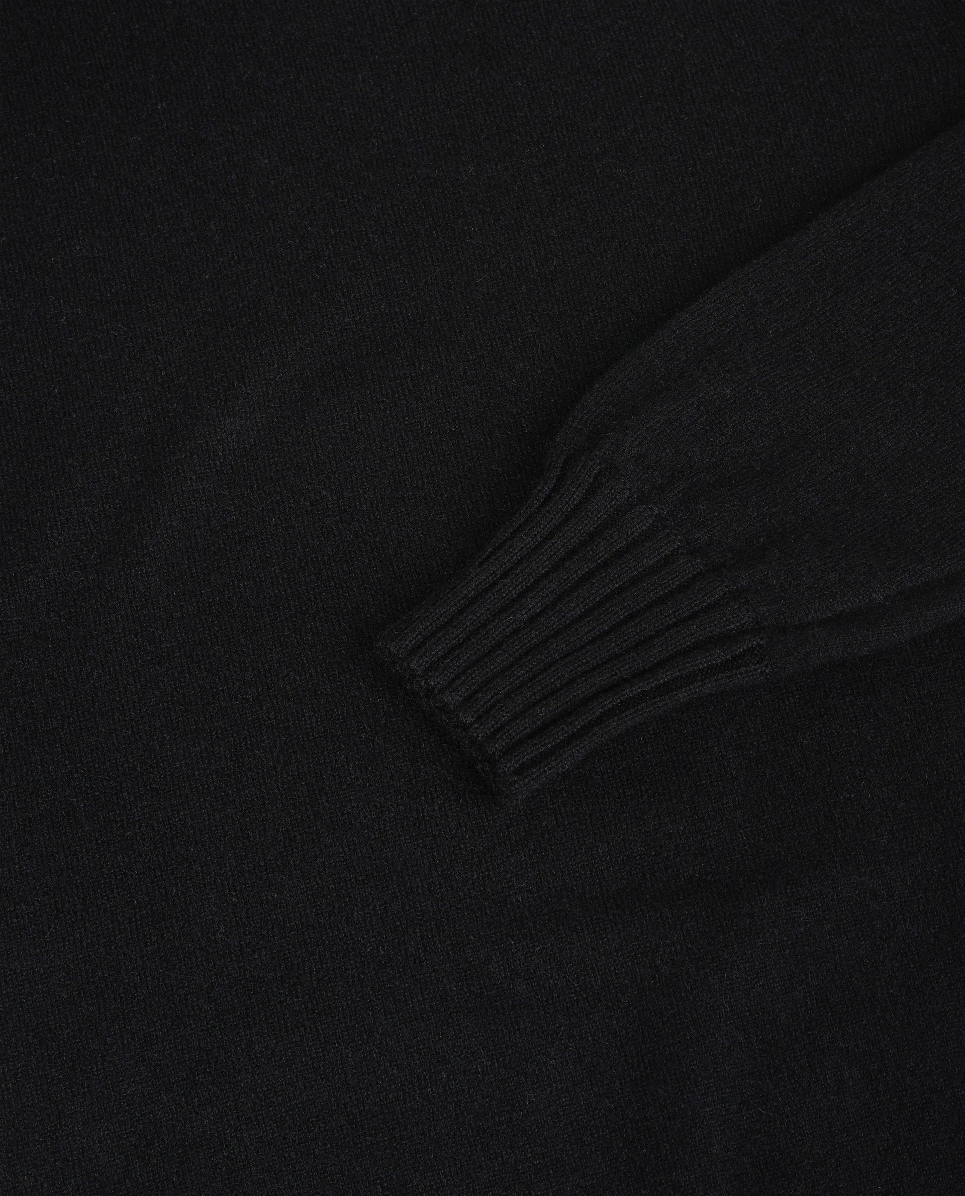 Cashmere Ronde Hals Trui - Zwart - Image 3