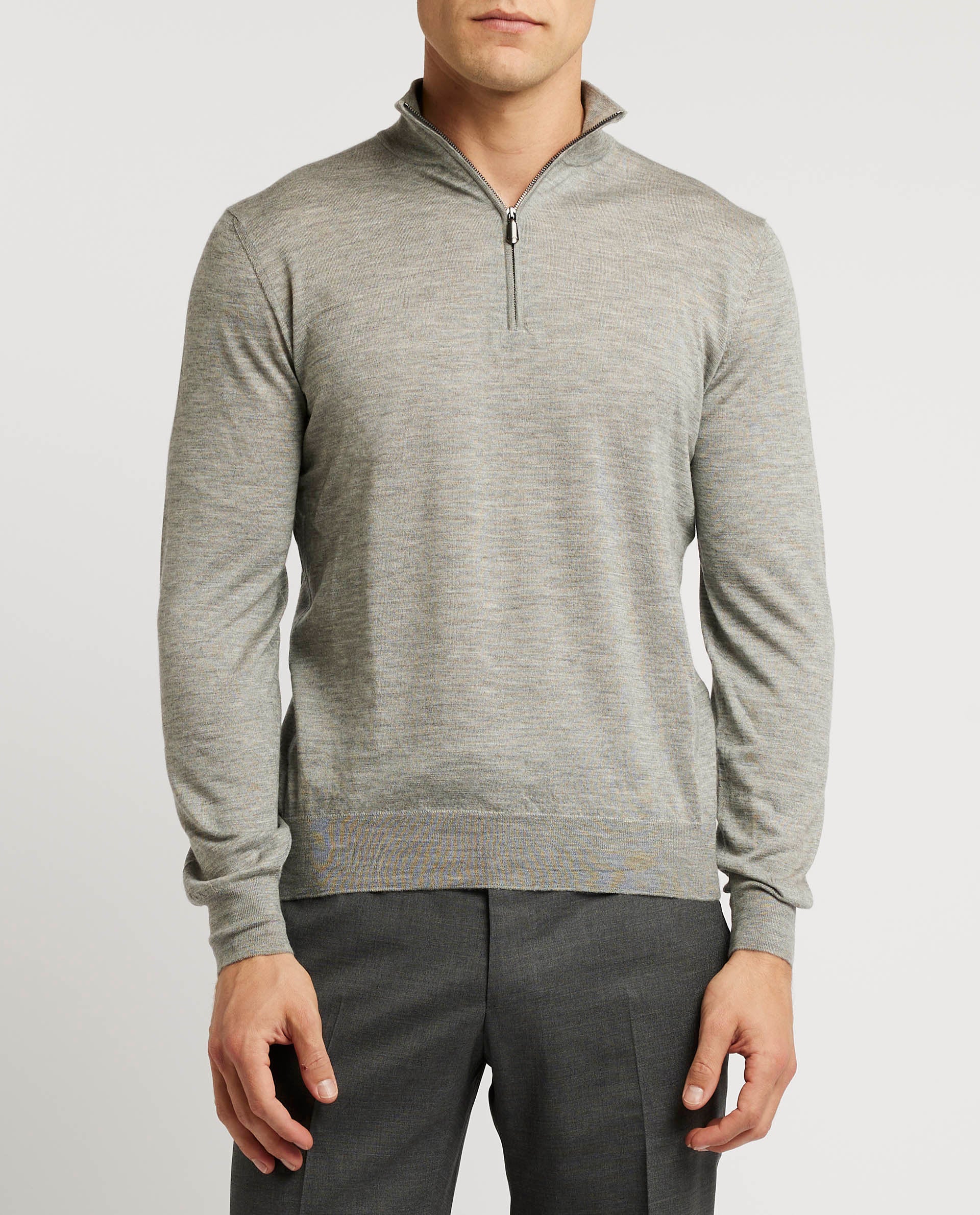 Cashmere Zijden Half Zip - Image 2
