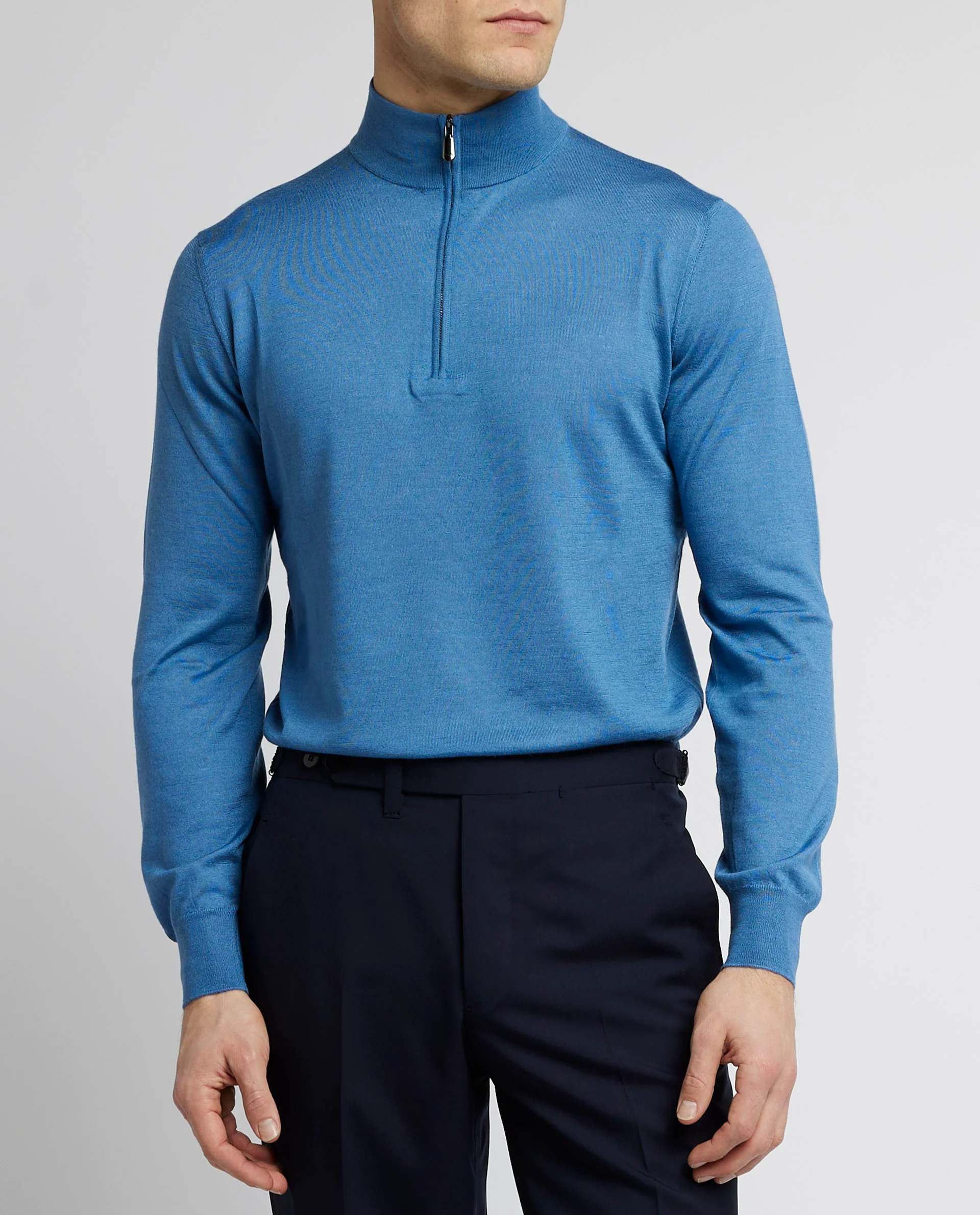 Cashmere Zijden Half Zip - Image 3