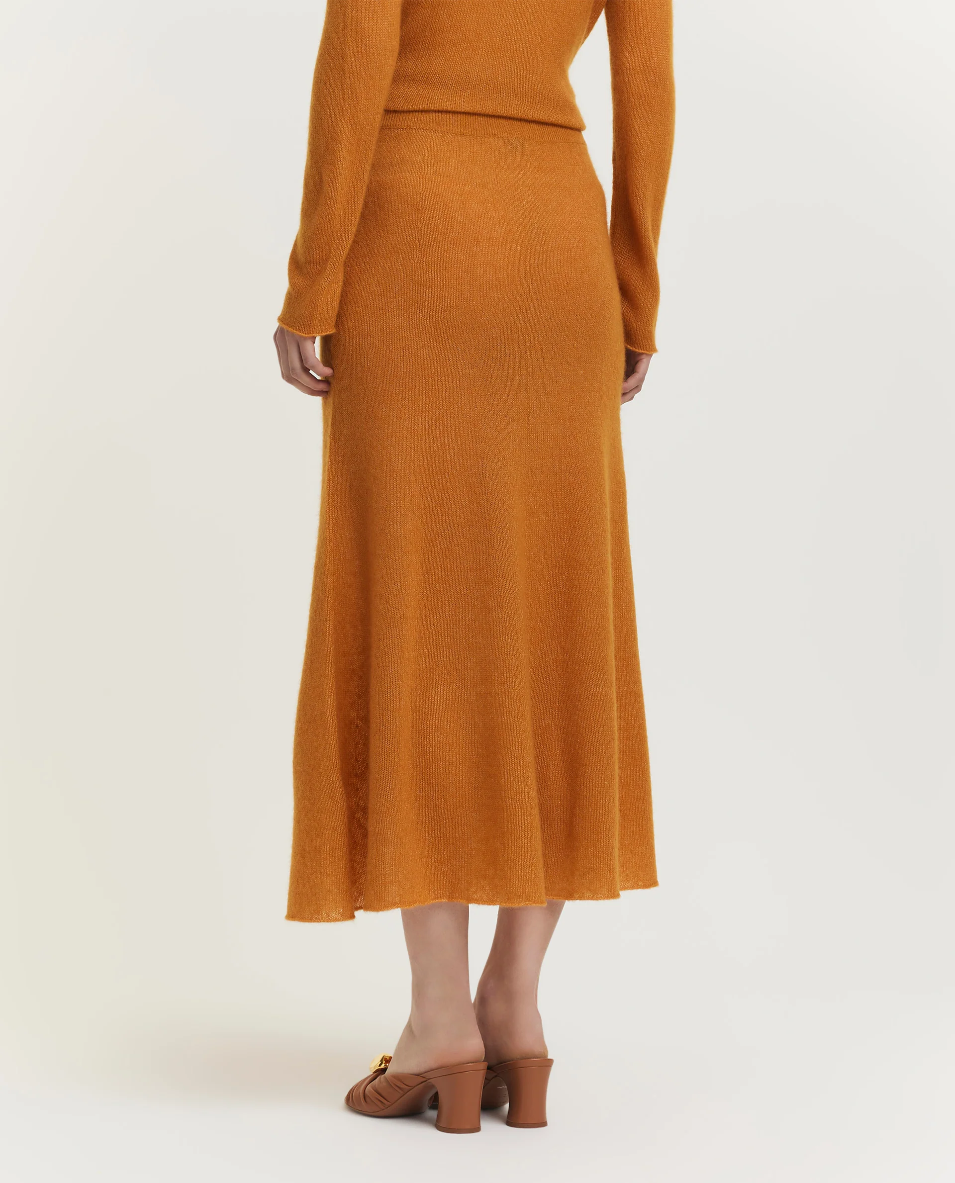 Cashmere-zijden midi rok - Image 4