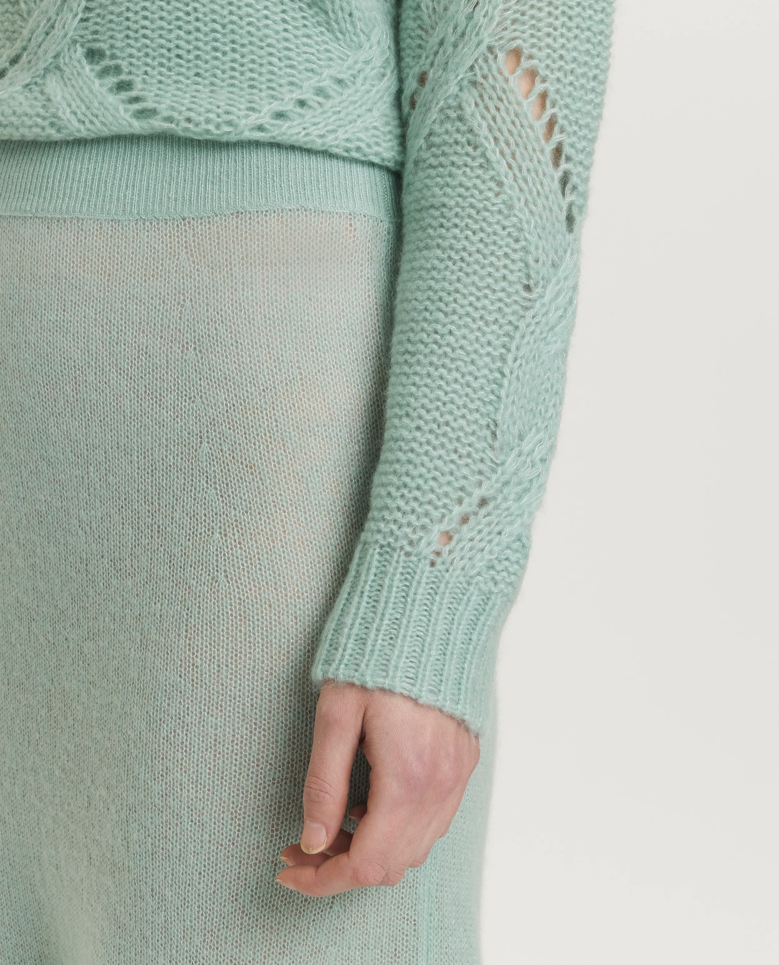 Cashmere-zijden midi rok - Image 5