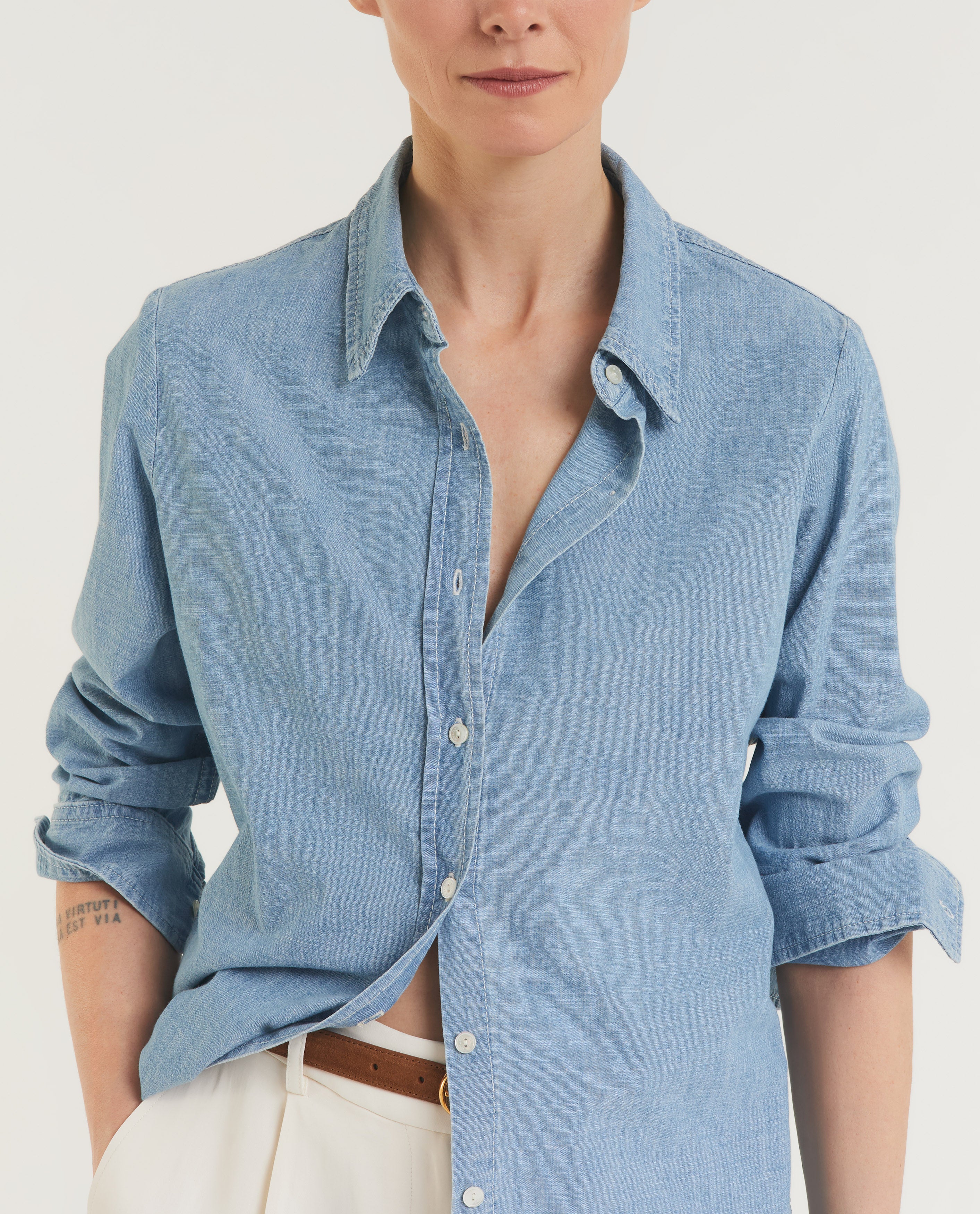 Chambray Denim Shirt - Image 2