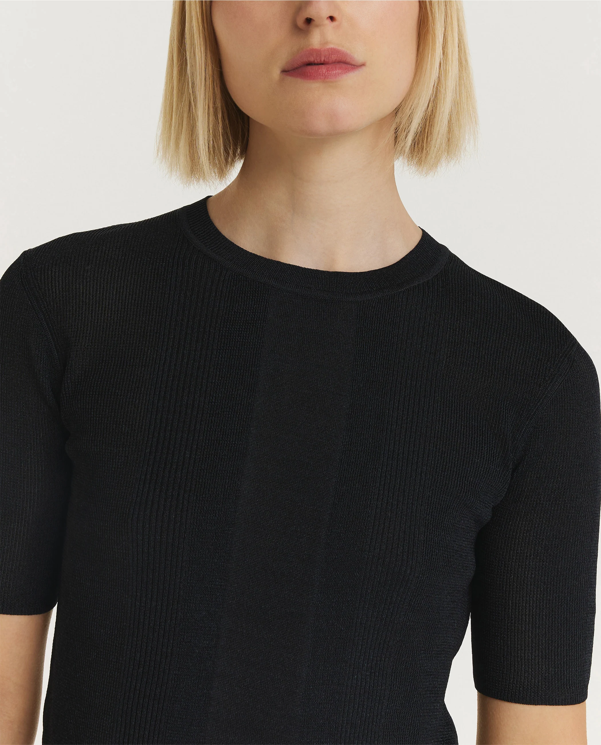 Crisp Rayon T-Shirt - Donkerblauw - Image 2