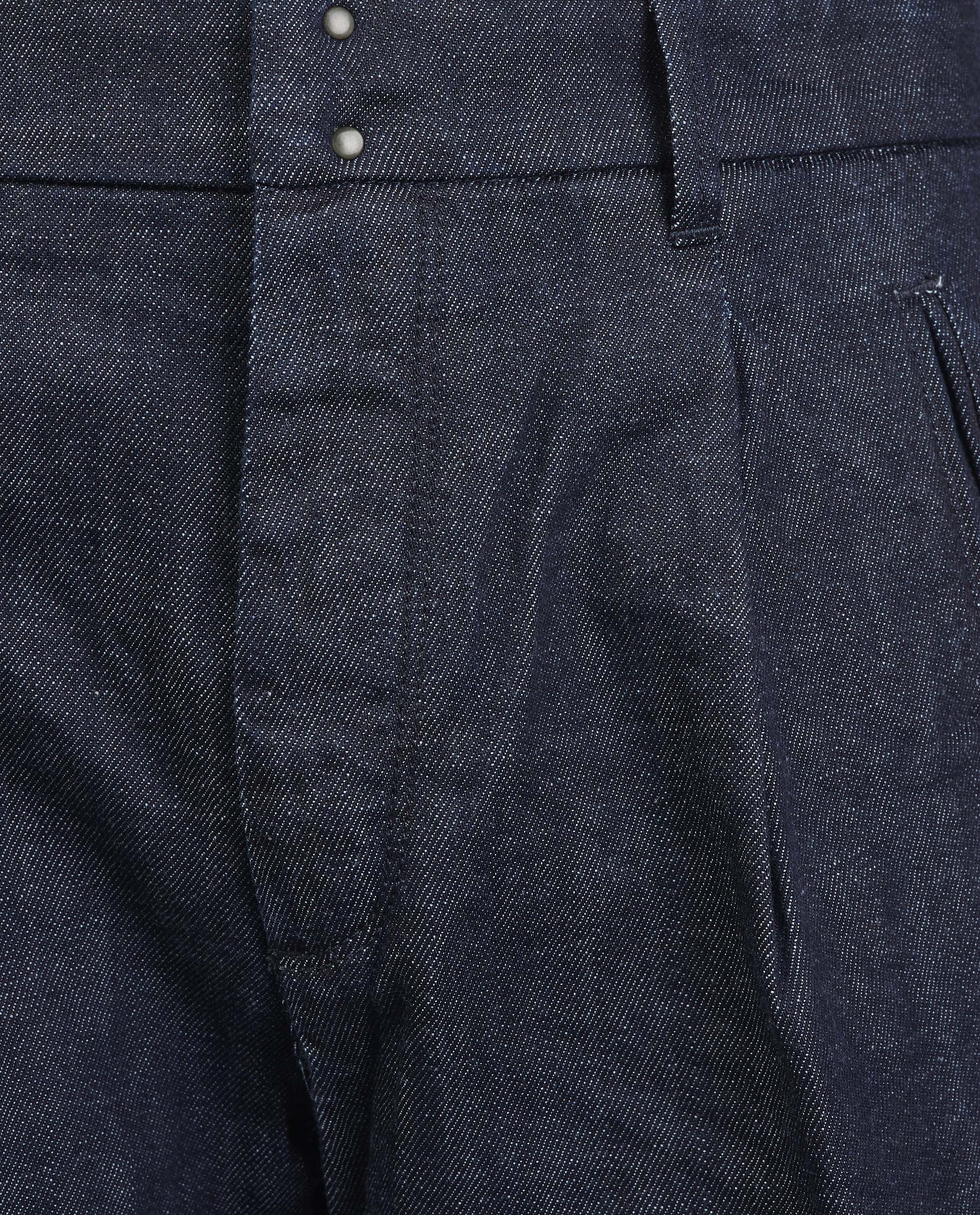 Denim Bandplooi Broek - Image 4