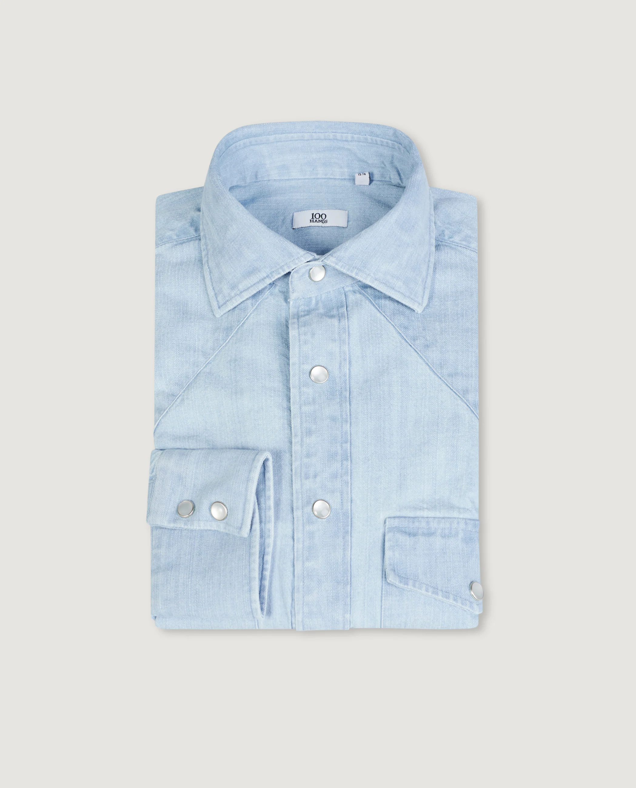 Denim Western Shirt - Image 8