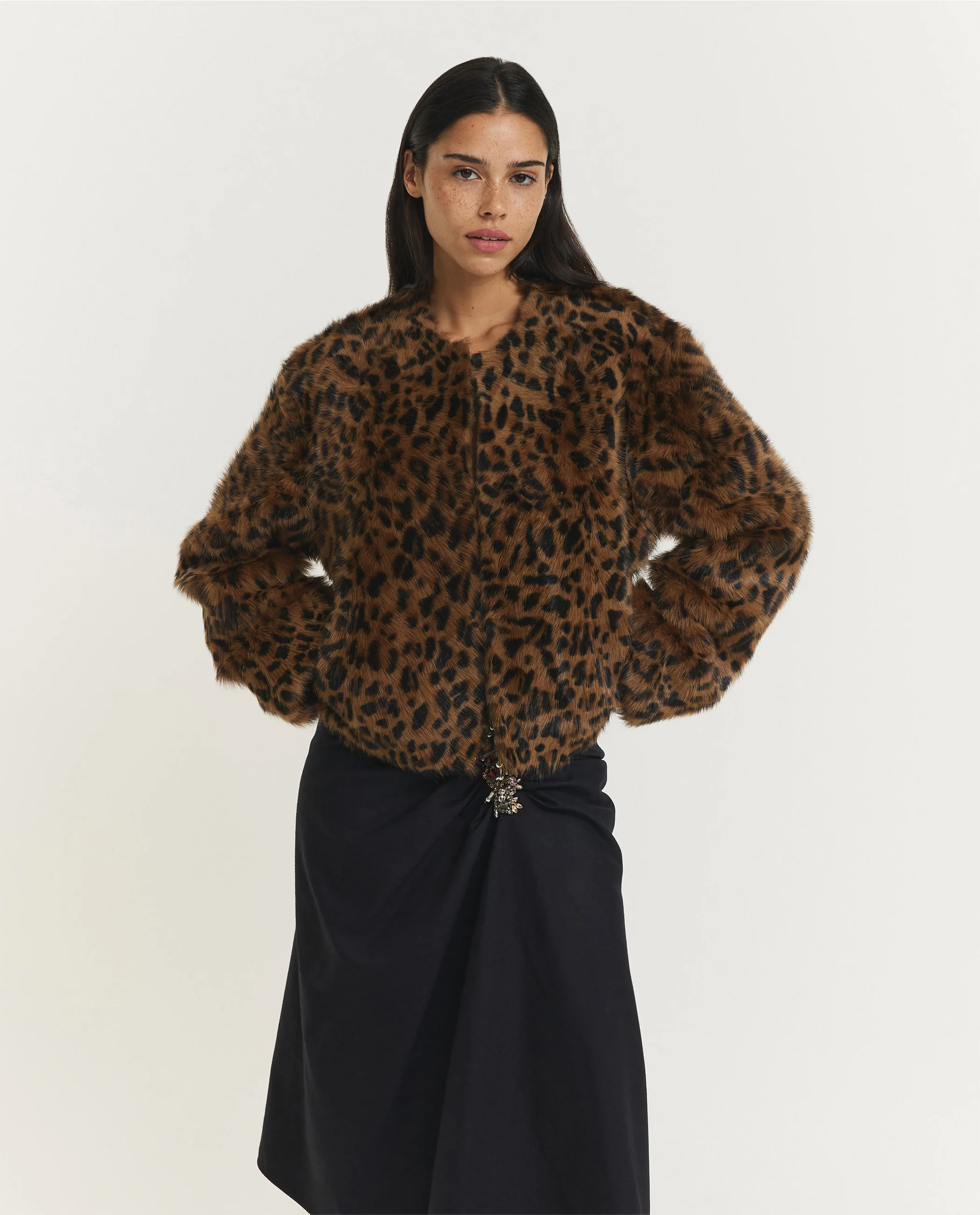 Elan Shearling Jas