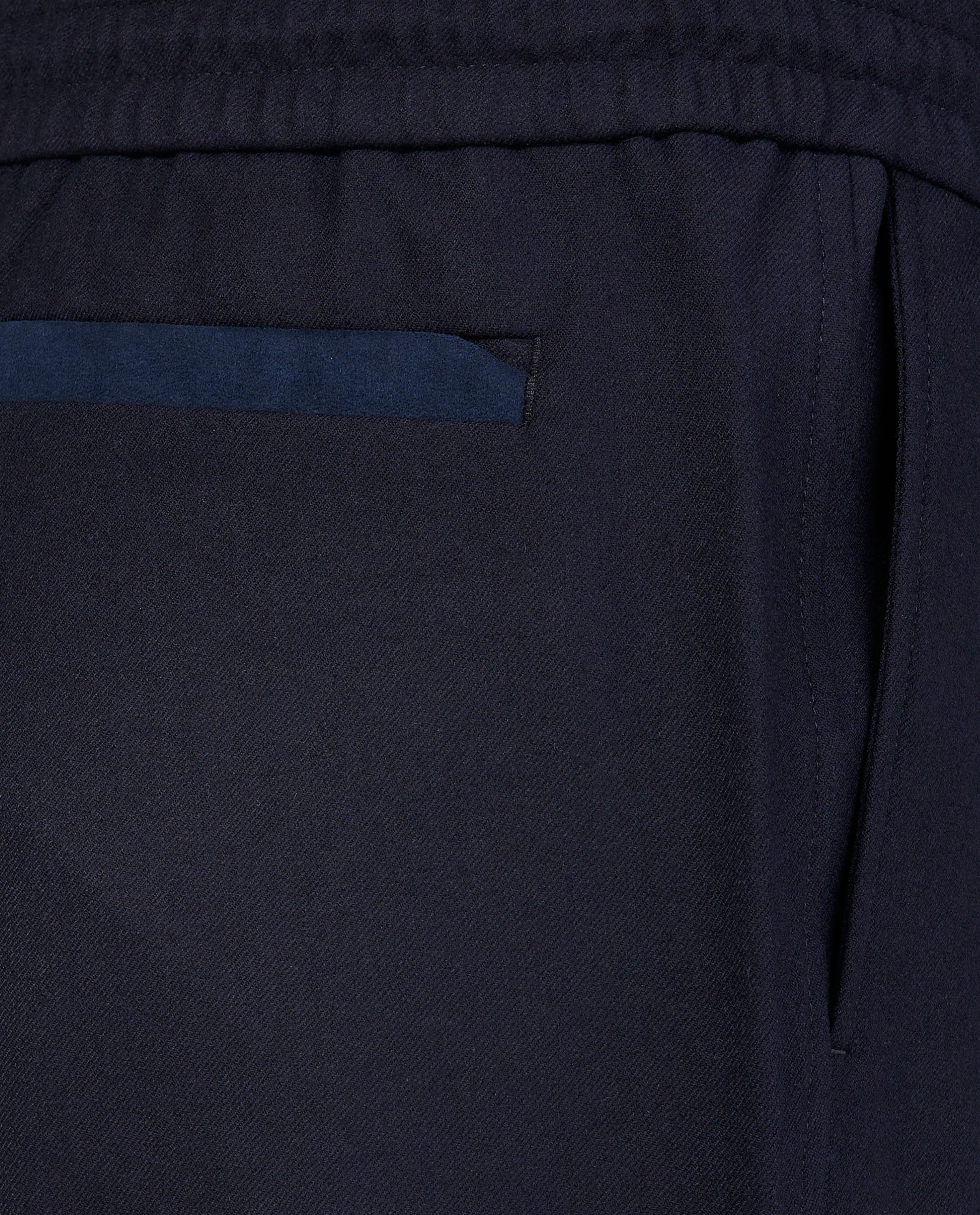 Flannel Jogger - Donkerblauw - Image 2