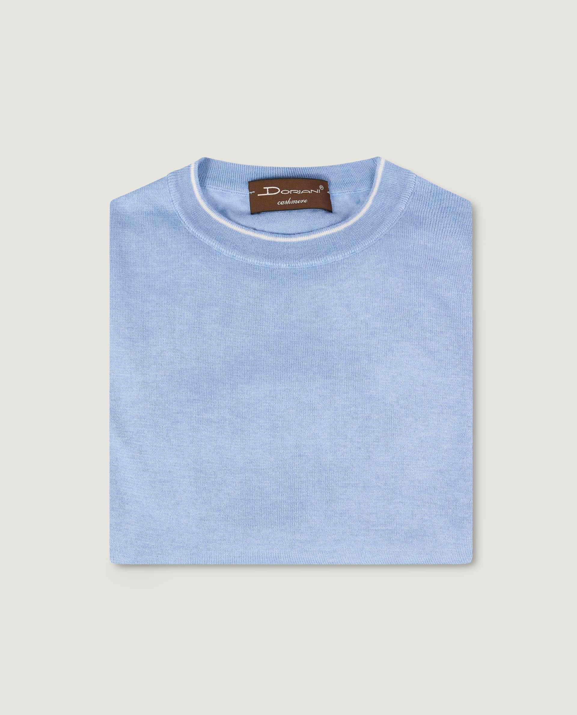 Gebreid T-Shirt - Lichtblauw - Image 6