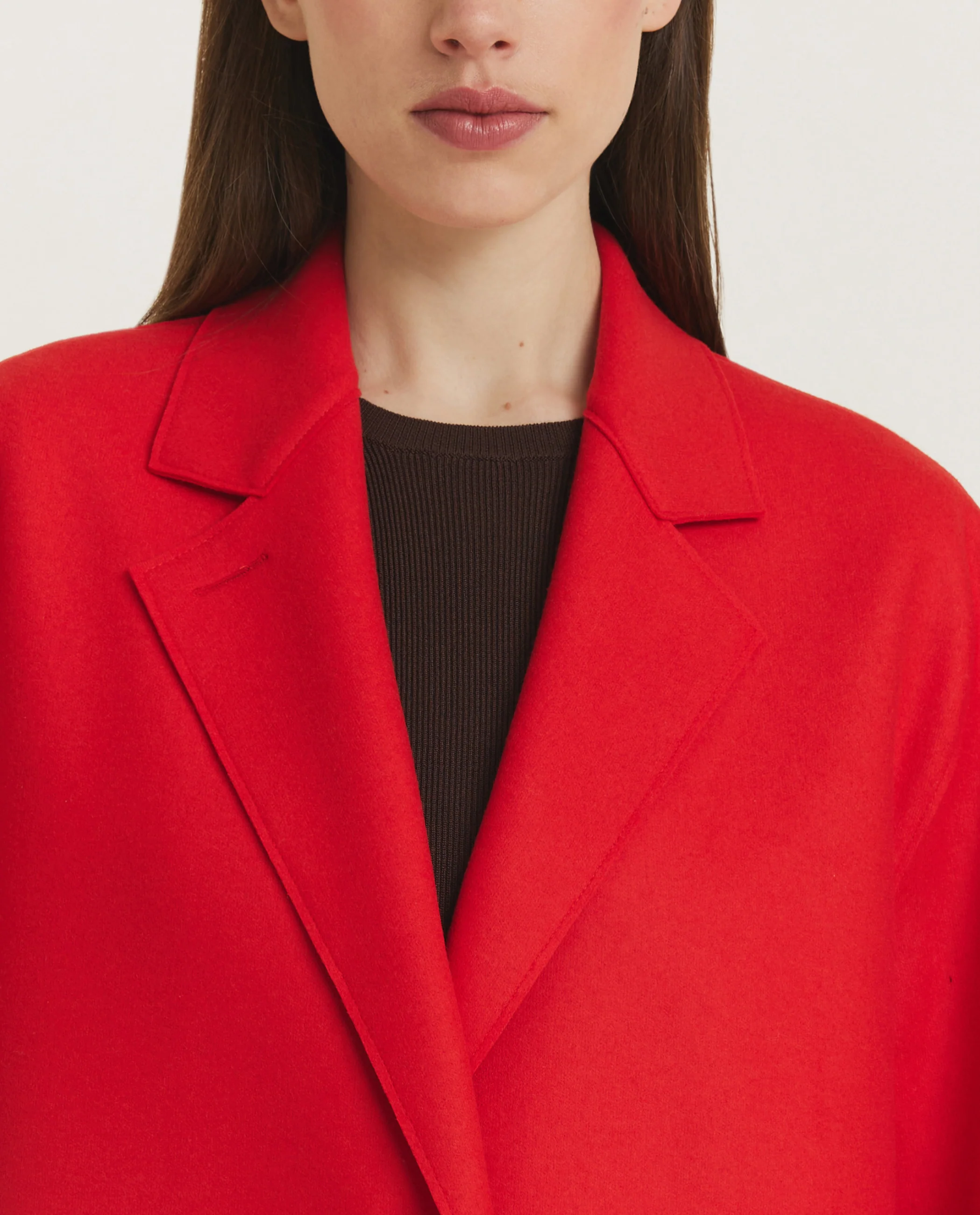 Geperste Wol Cashmere Jas - Image 2