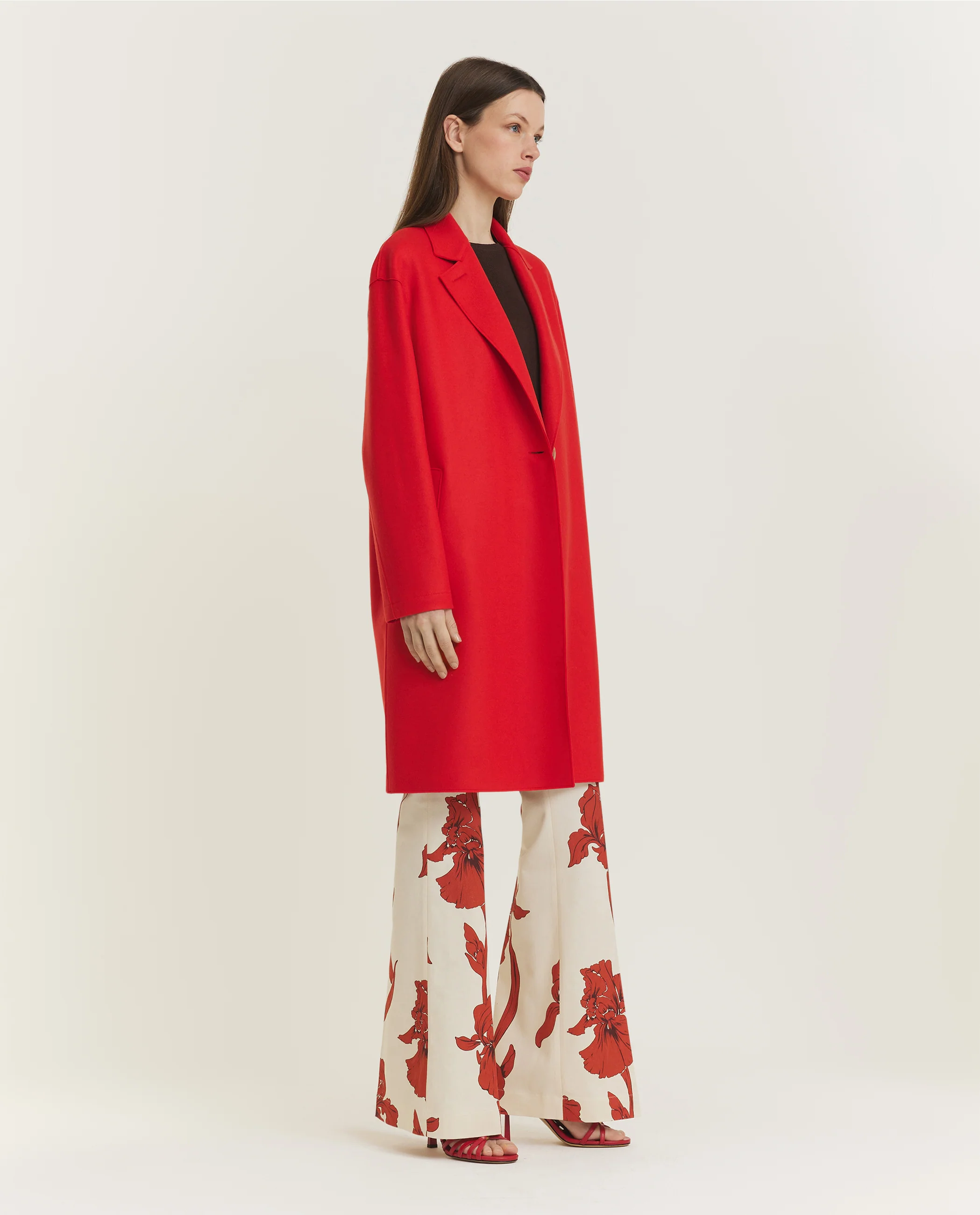 Geperste Wol Cashmere Jas - Image 3