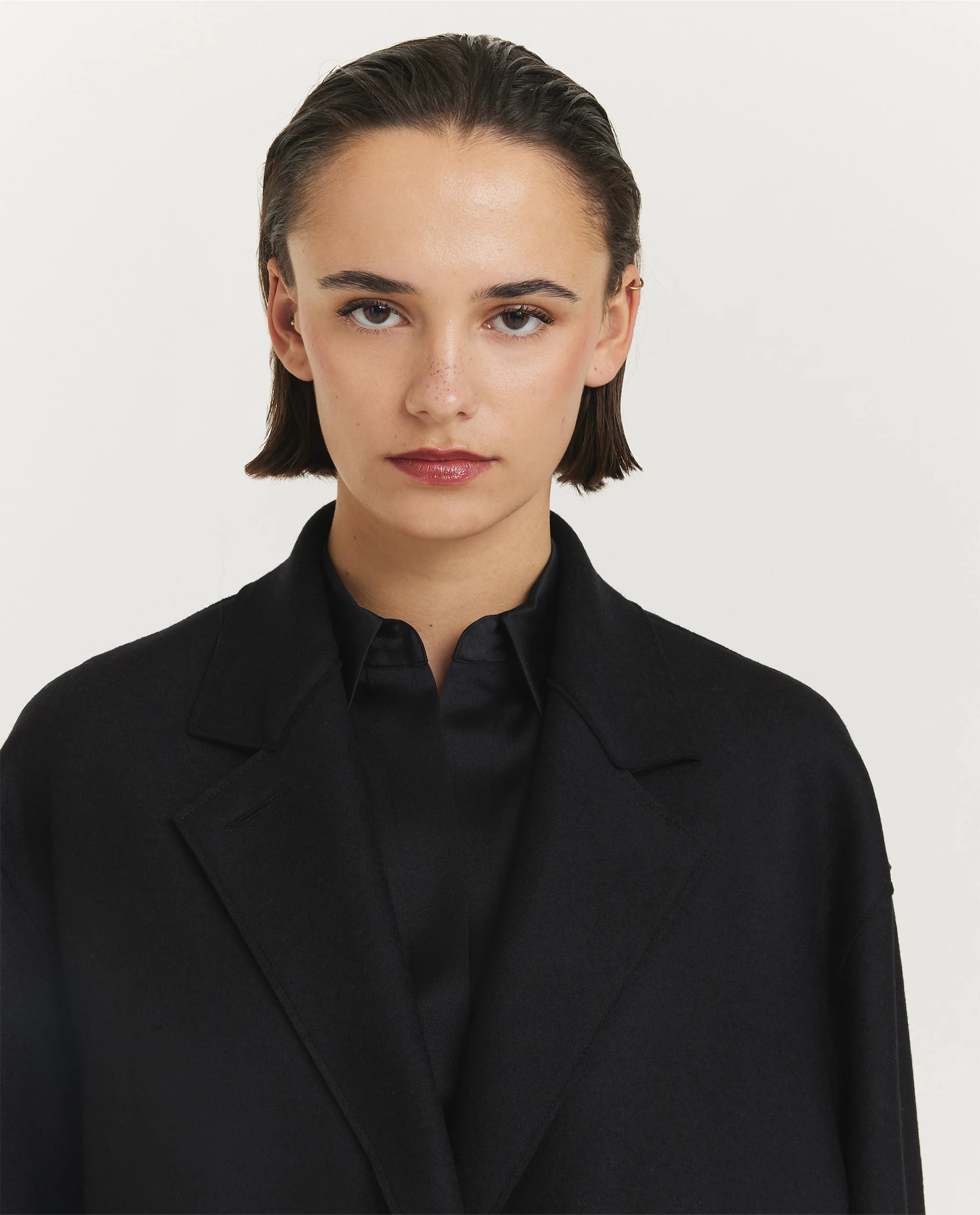 Geperste Wol Cashmere Jas - Image 2
