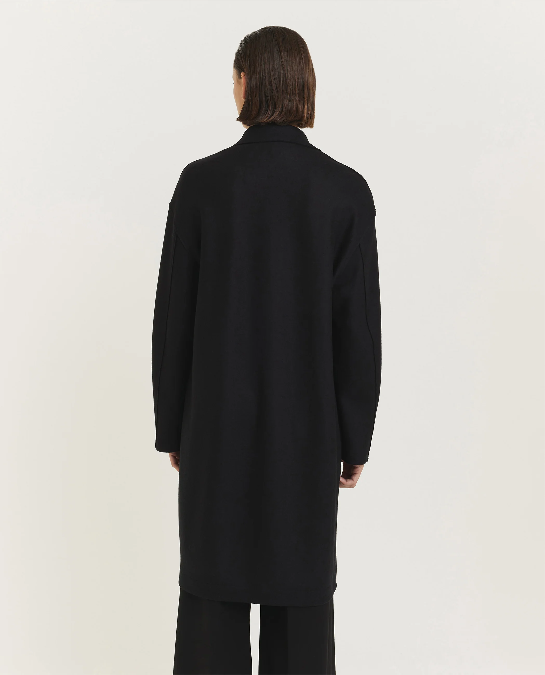 Geperste Wol Cashmere Jas - Image 6