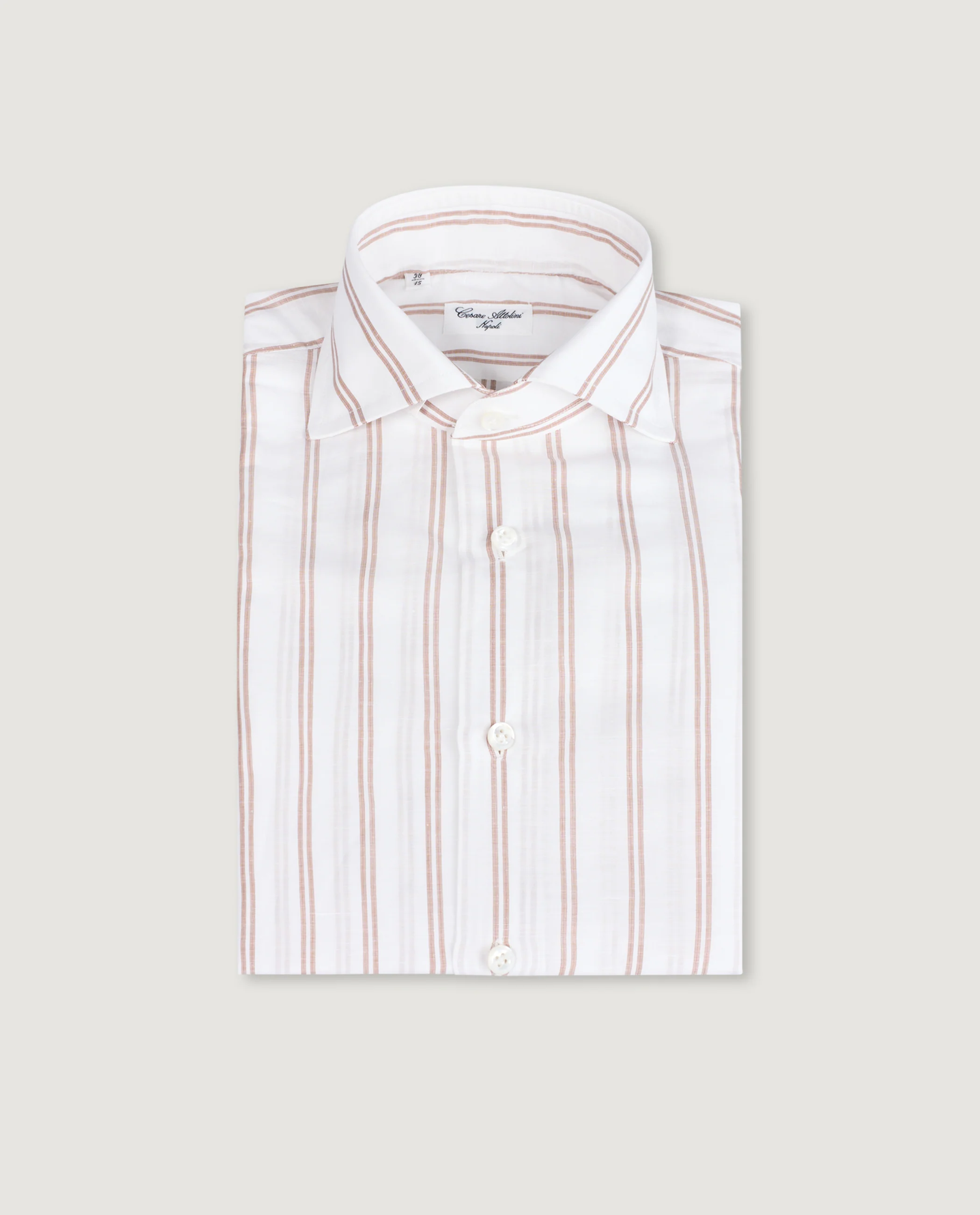 Gestreept Linnen Katoen Shirt