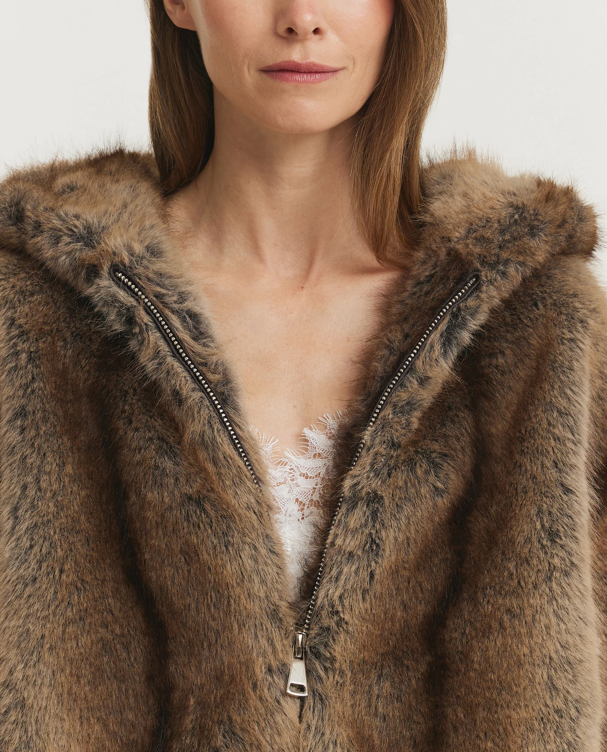 Hazel Faux Fur Jas - Image 2