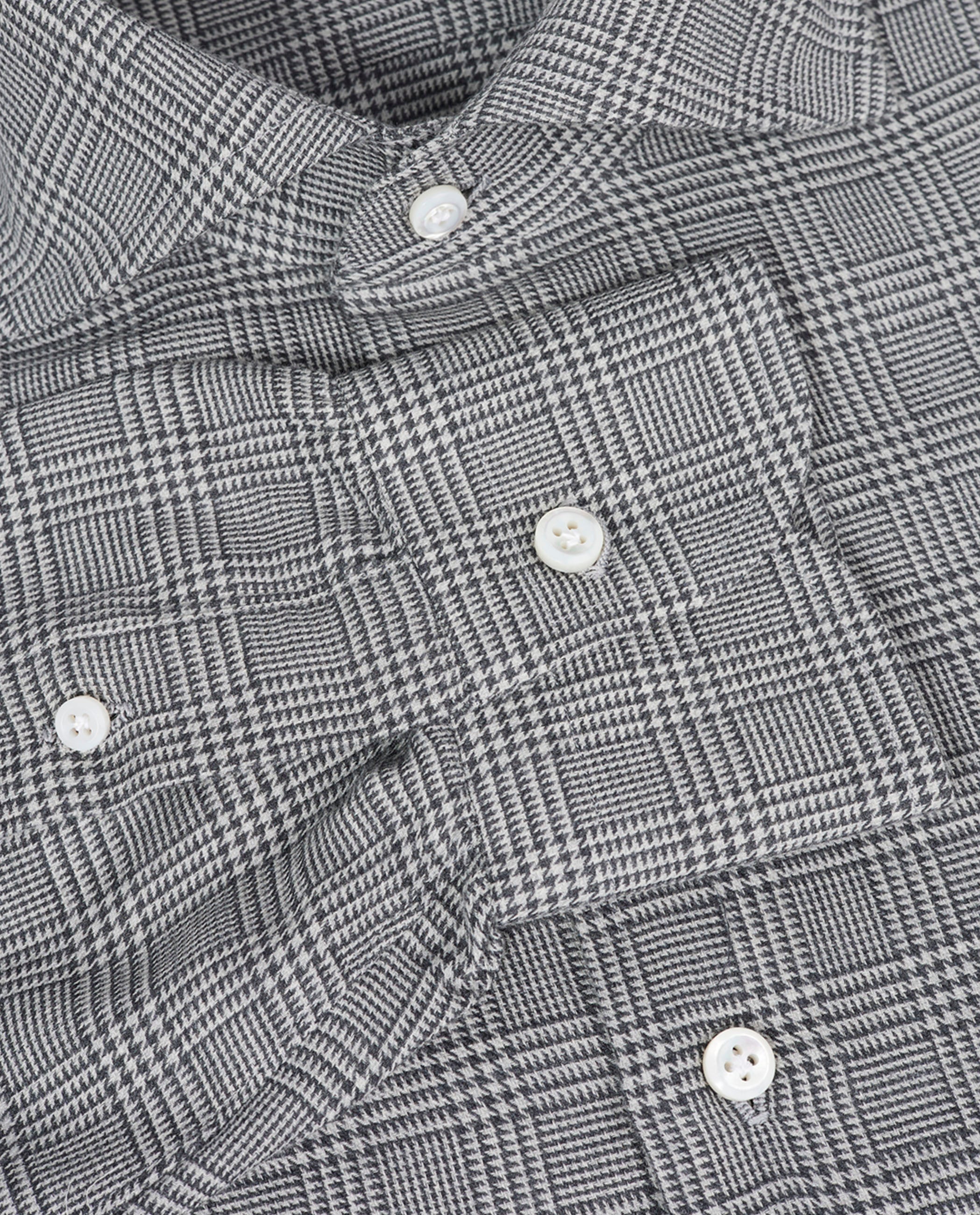 Katoen Cashmere Glencheck Shirt - Grijs - Image 3