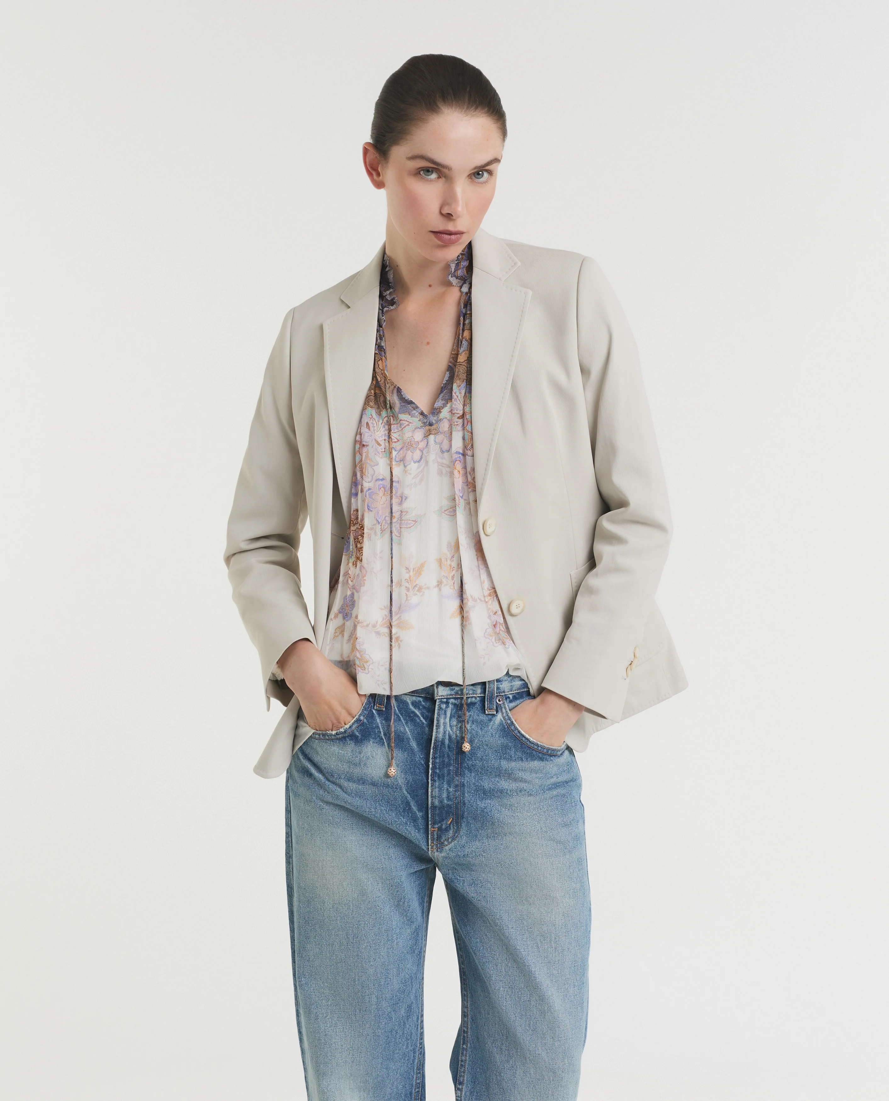 Katoenen Blazer