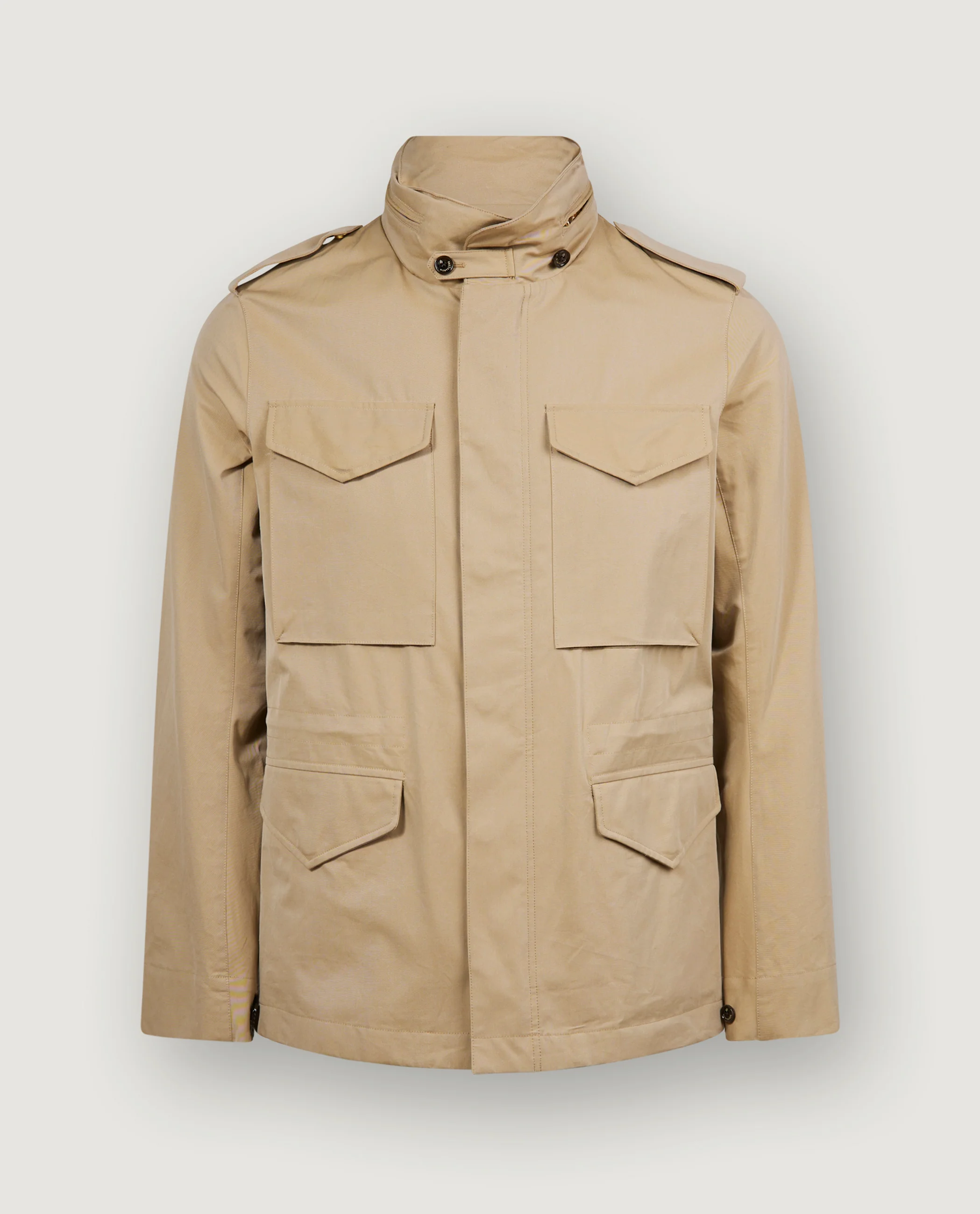 Katoenen Fieldjacket - Lichtbruin