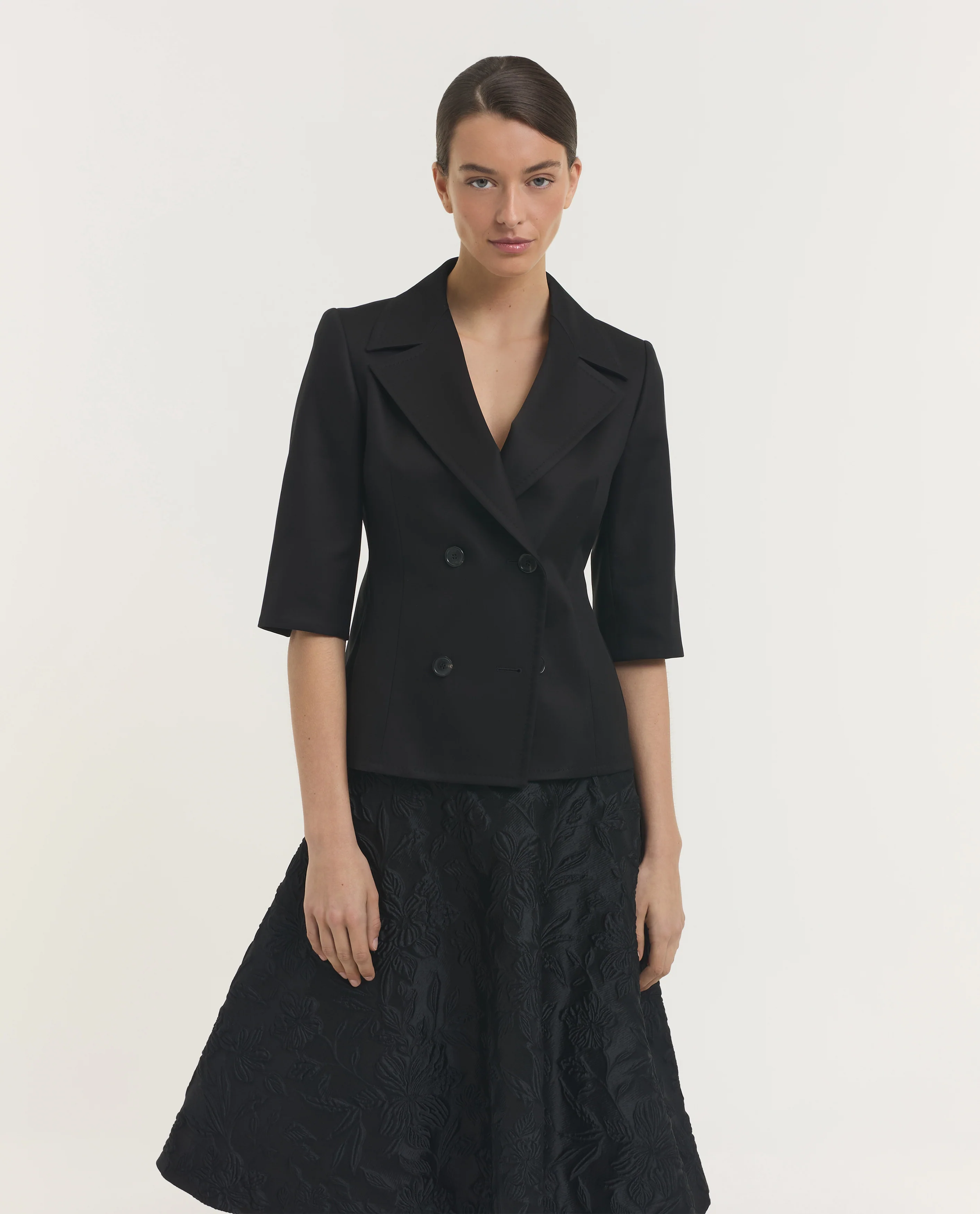 Katoenen Korte Mouwen Blazer
