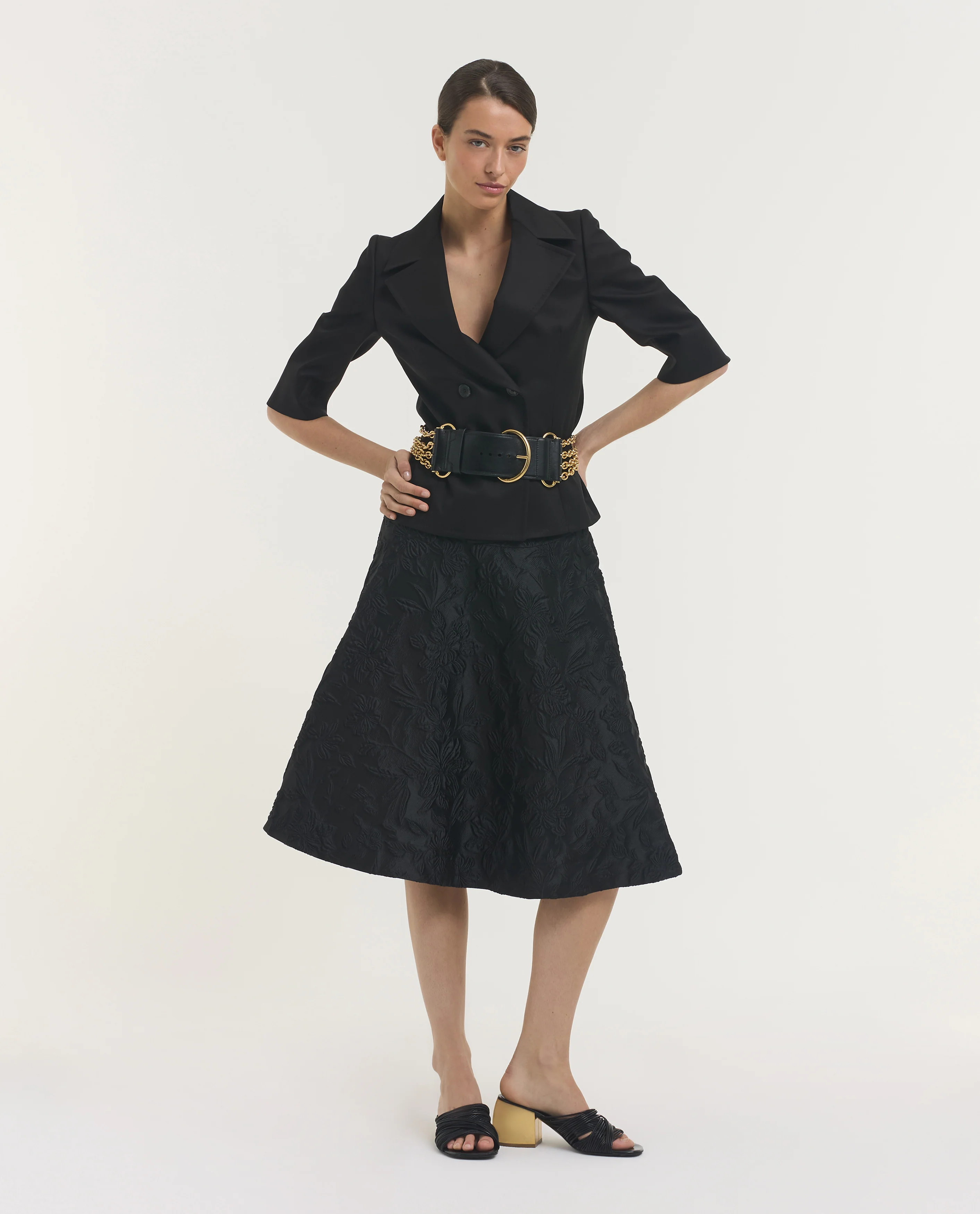 Katoenen Korte Mouwen Blazer - Image 3