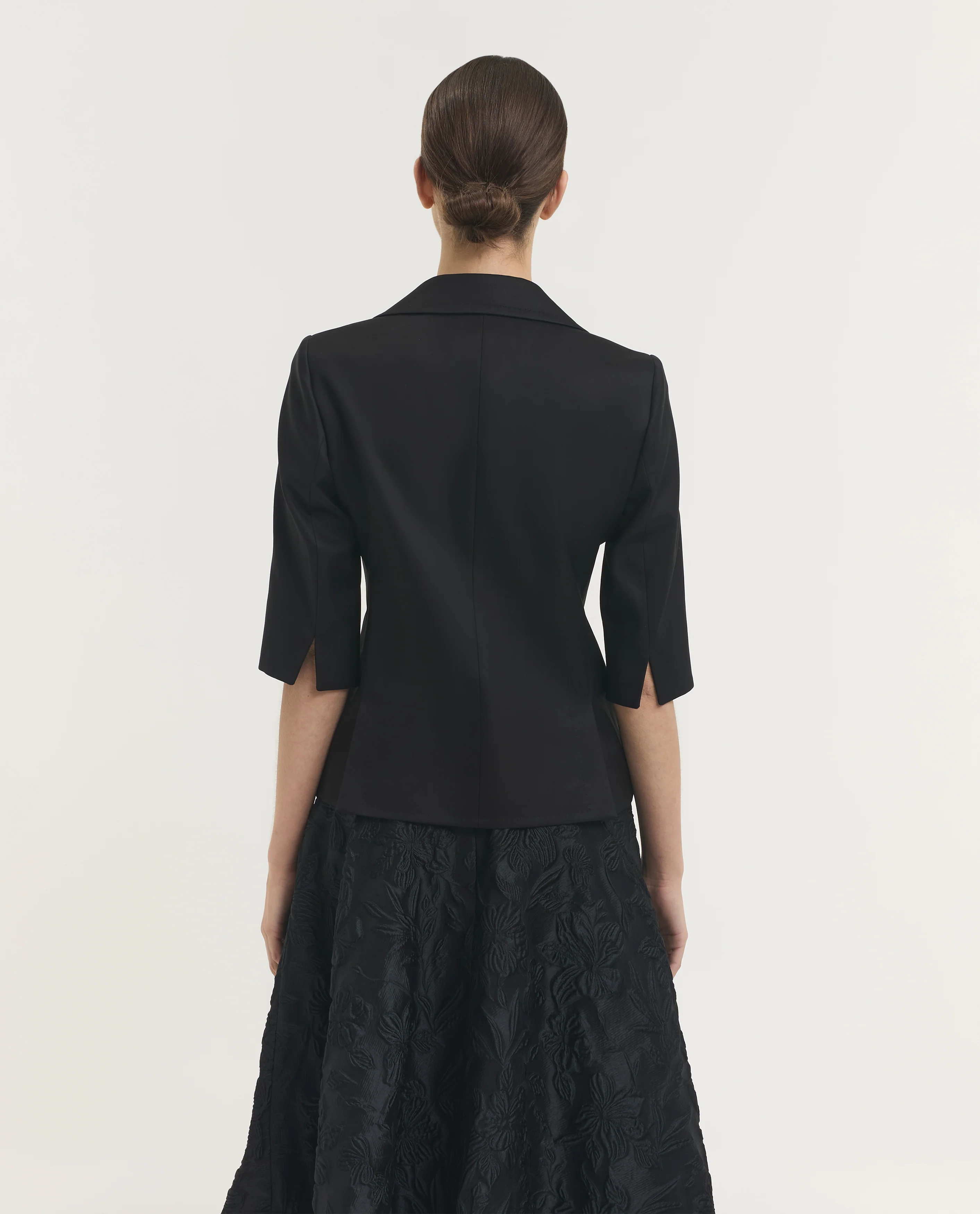 Katoenen Korte Mouwen Blazer - Image 5