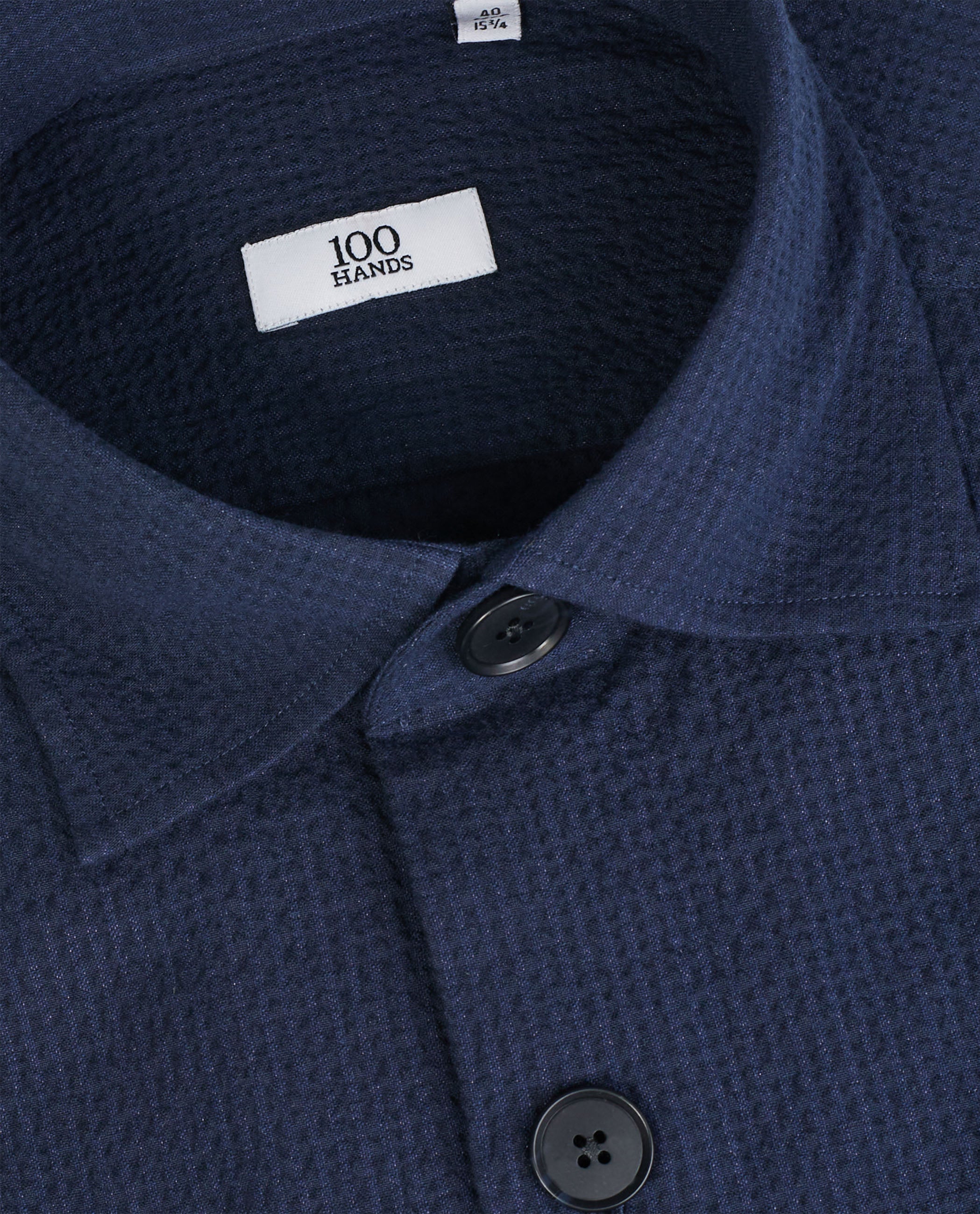 Katoenen Seersucker Overshirt - Image 3