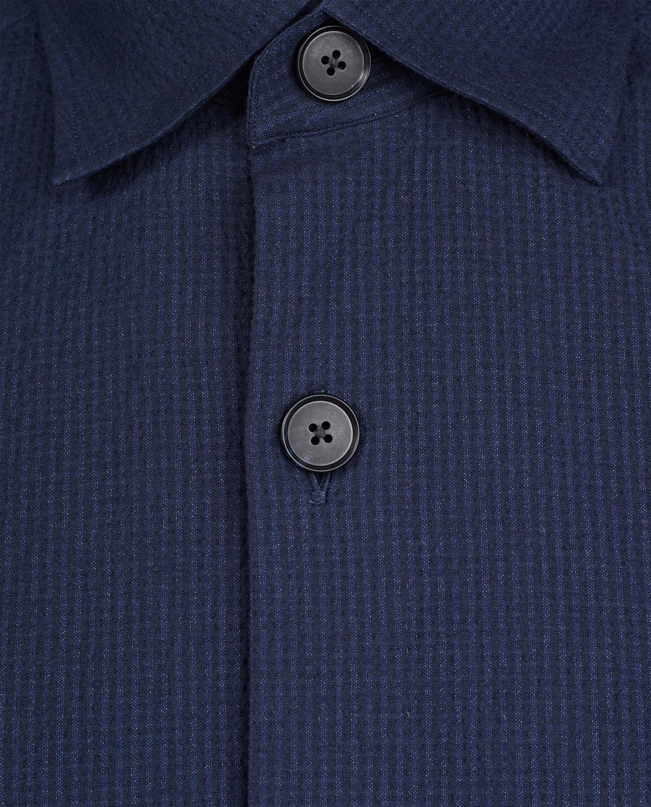 Katoenen Seersucker Overshirt - Image 7