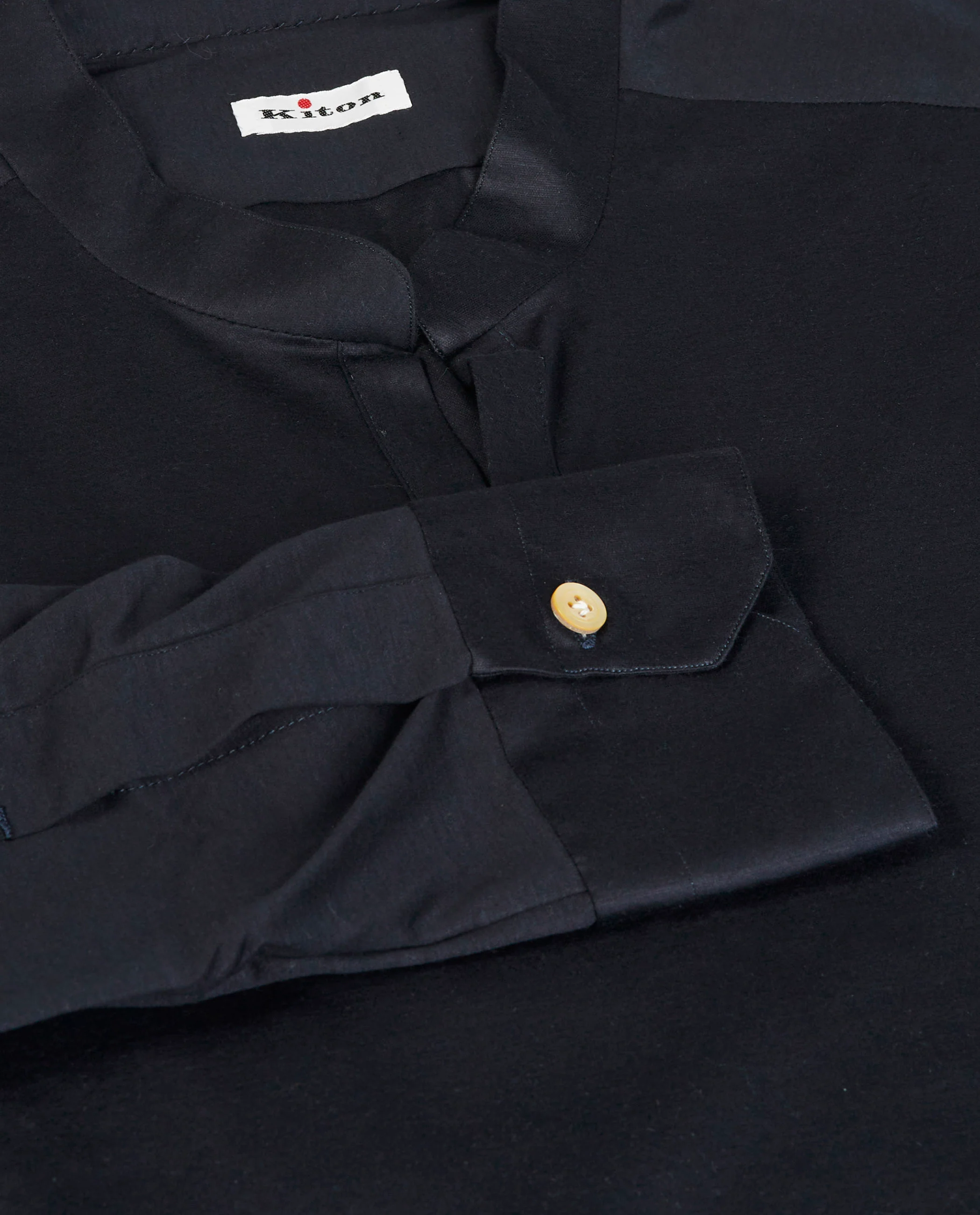 Katoenen Stand Collar Shirt - Image 2