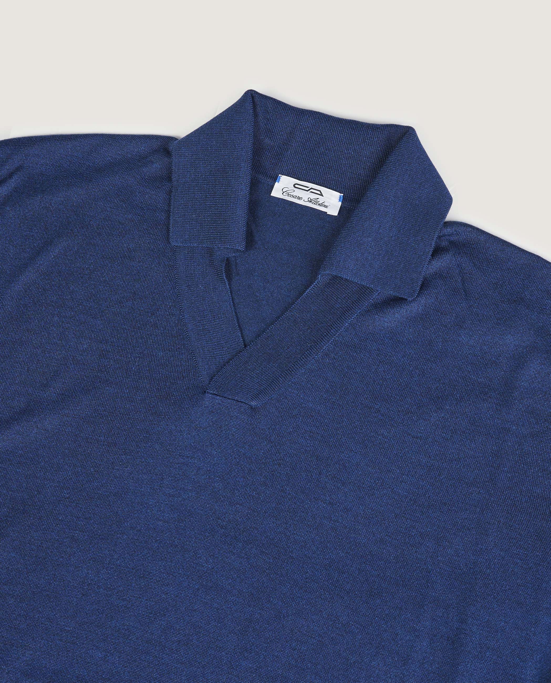 Knooploze Zijden Poloshirt - Image 4