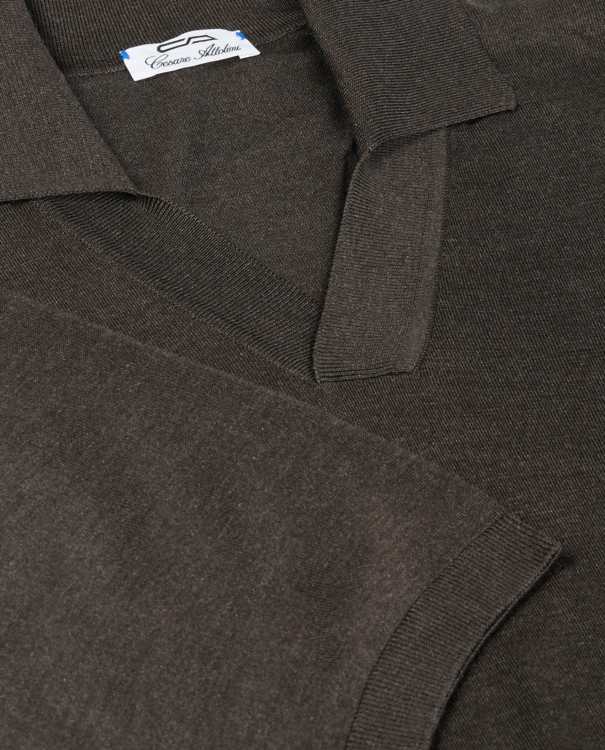 Knooploze Zijden Poloshirt - Image 2