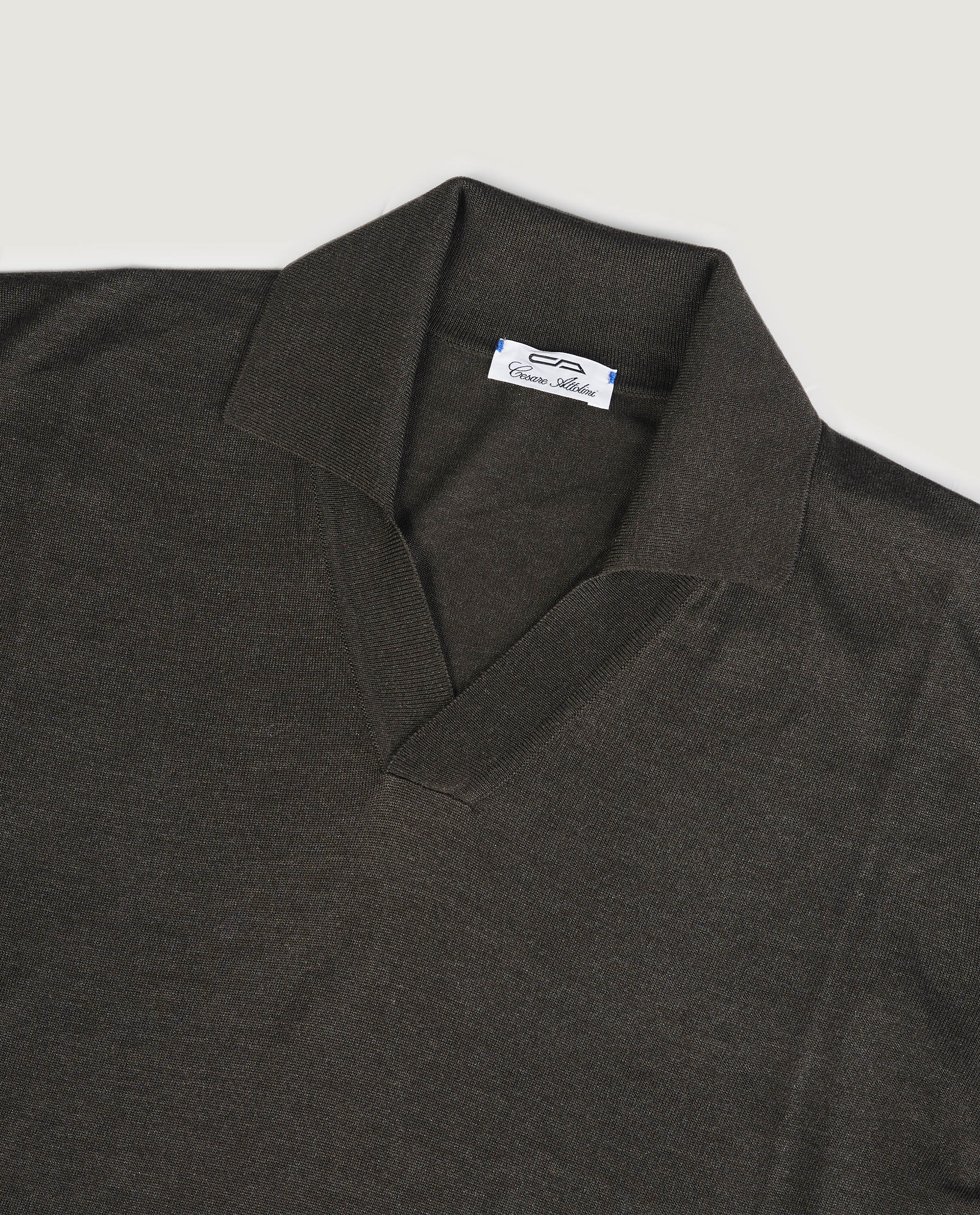 Knooploze Zijden Poloshirt - Image 4