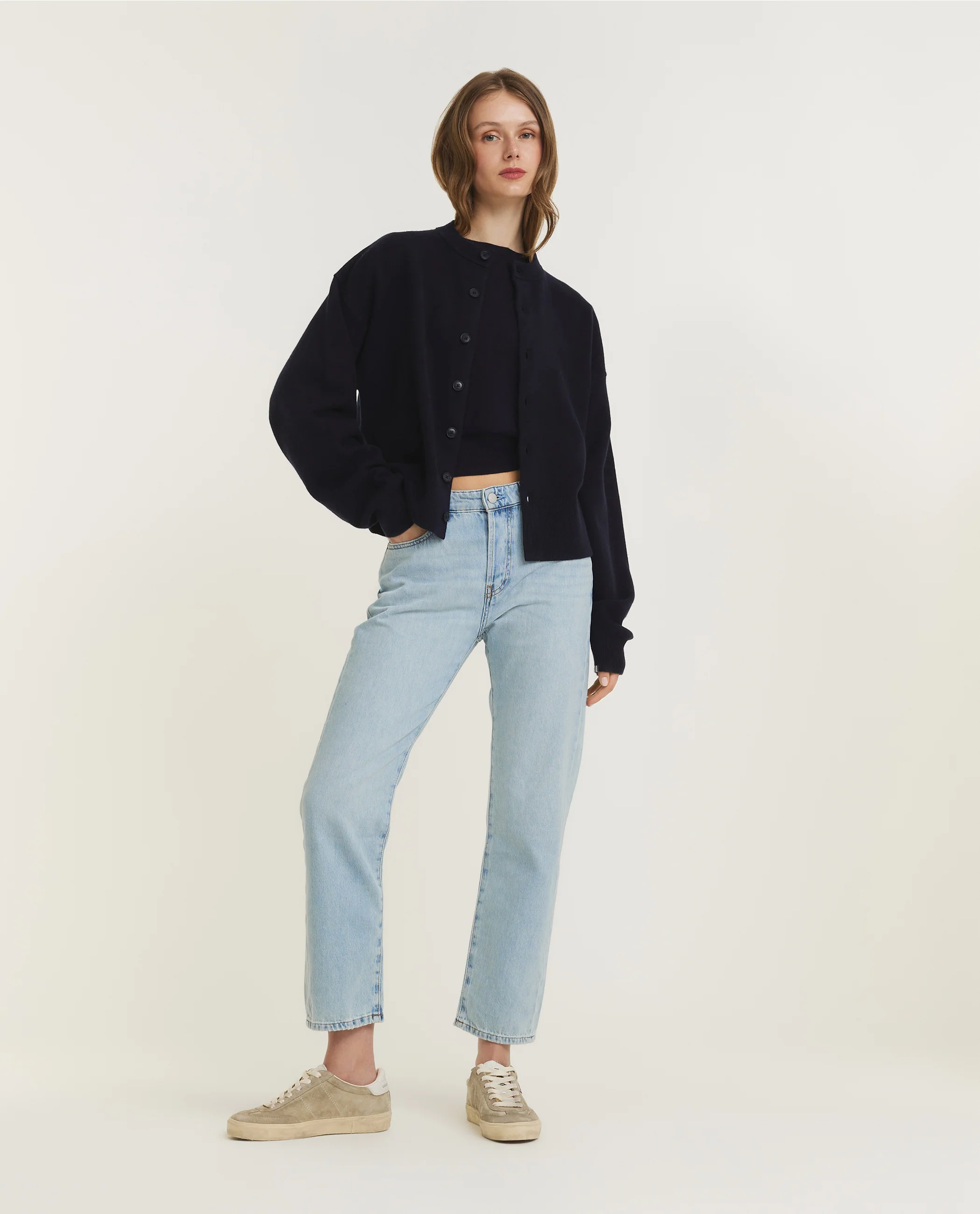 Korte Mouwen Sweater - Donkerblauw - Image 3