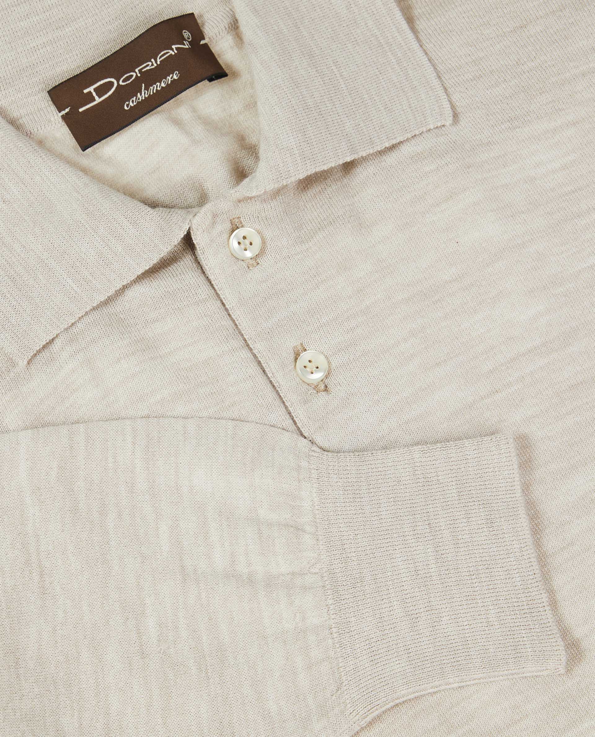 Lange Mouwen Polo - Lichtbruin - Image 3