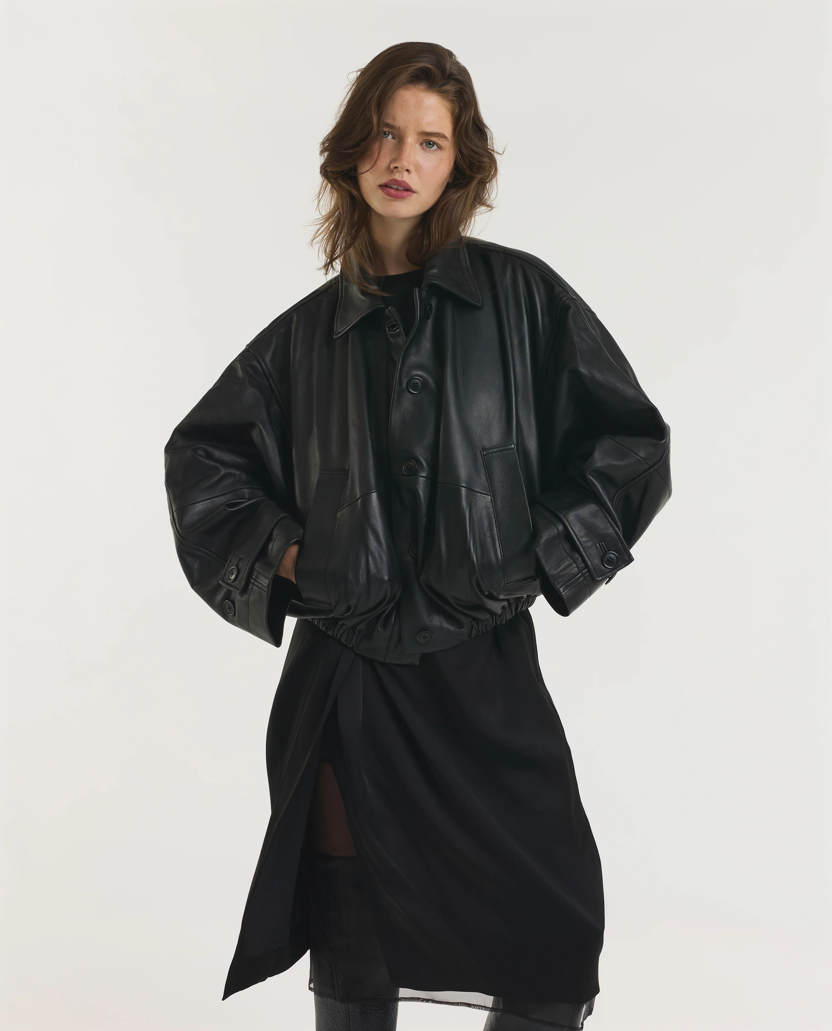 Leren Blouson Jas