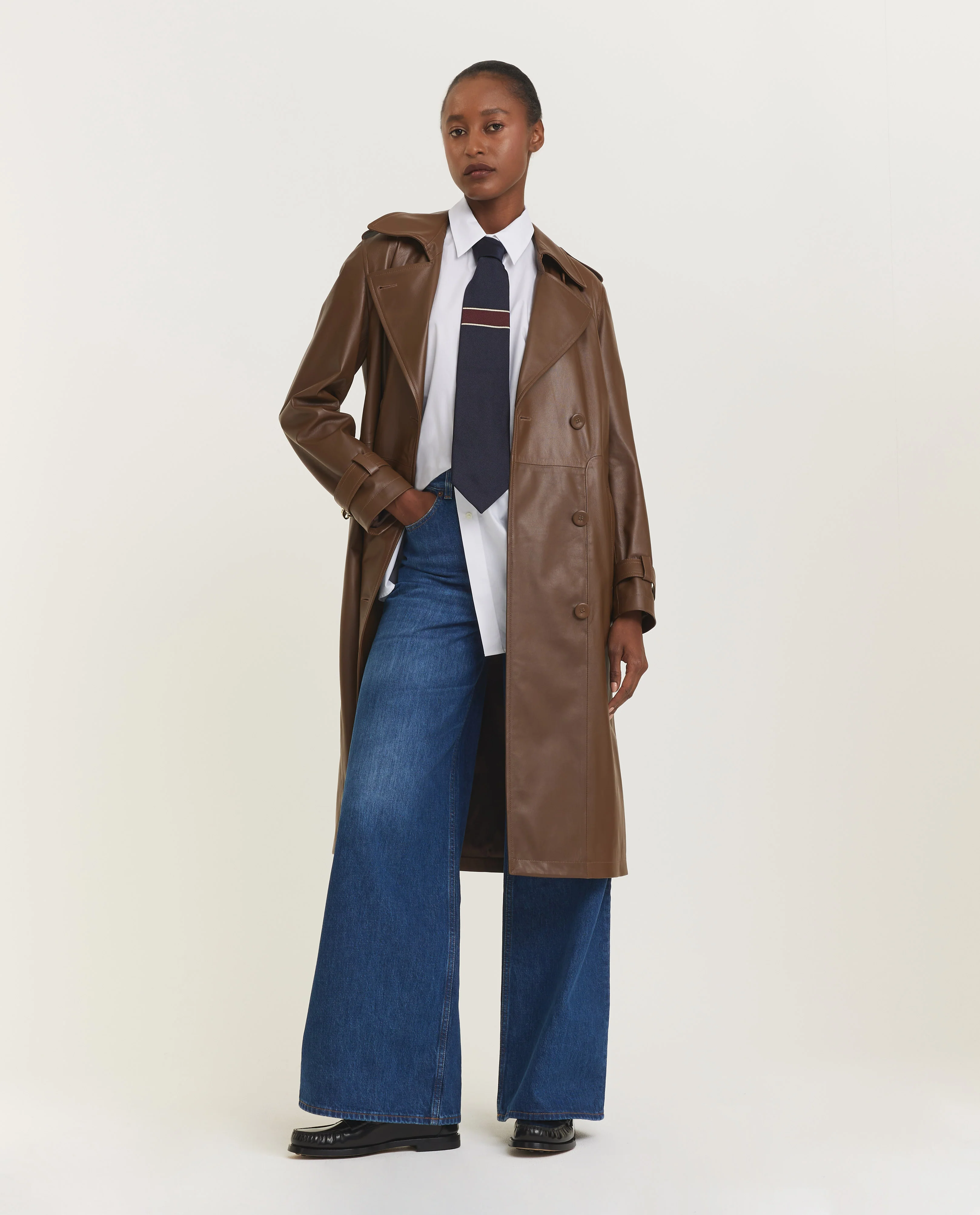 Leren trenchcoat - Image 3