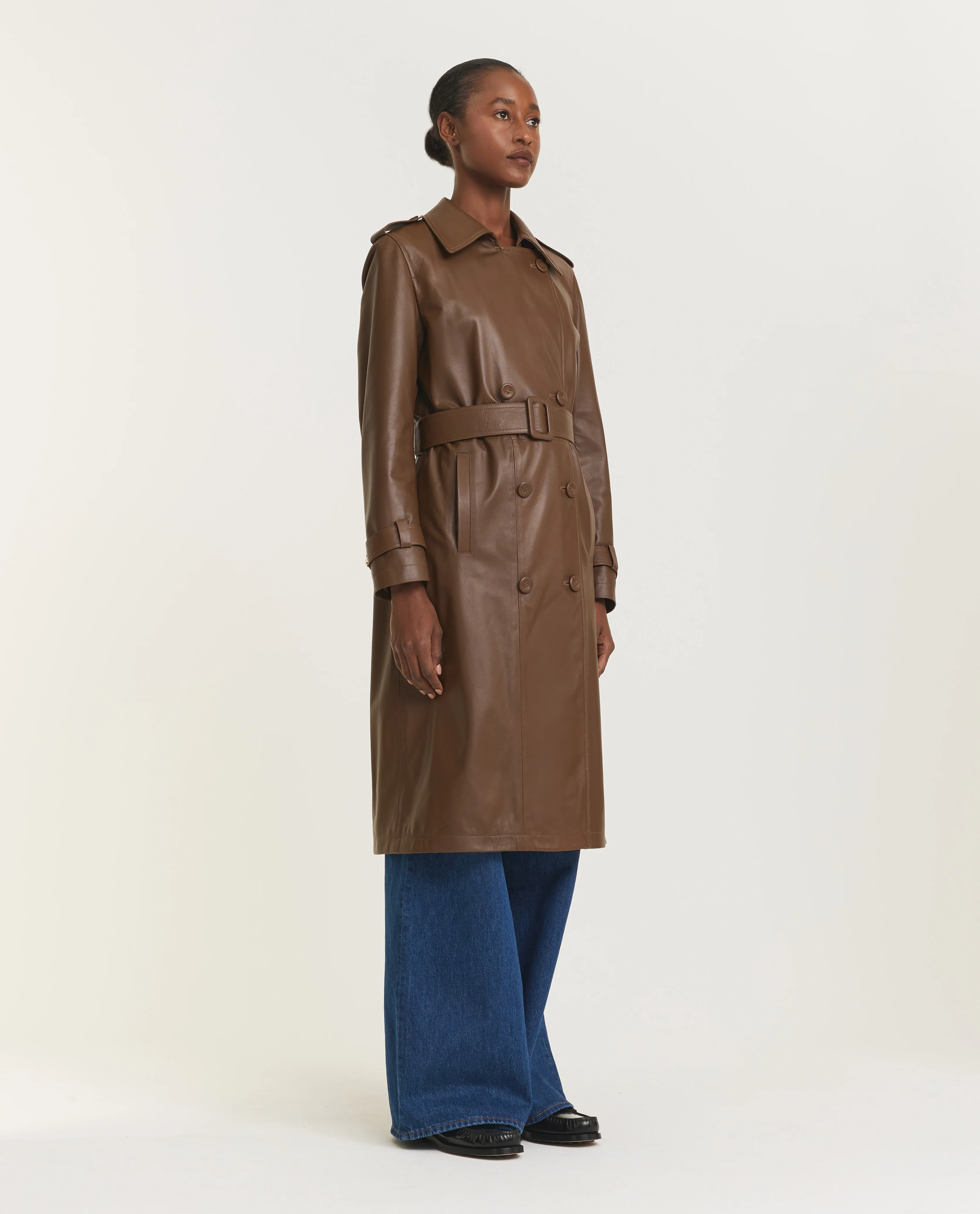Leren trenchcoat - Image 4