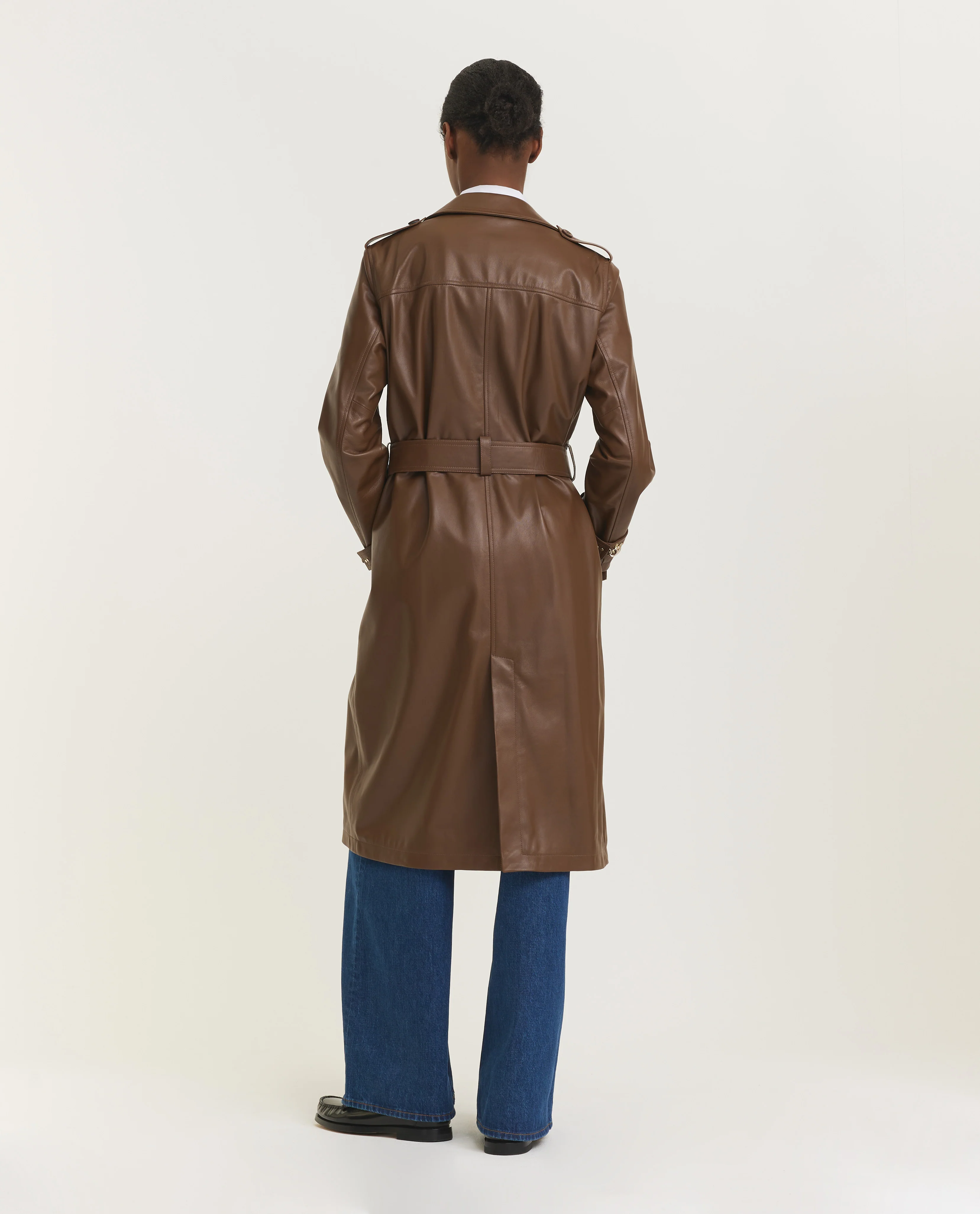 Leren trenchcoat - Image 5