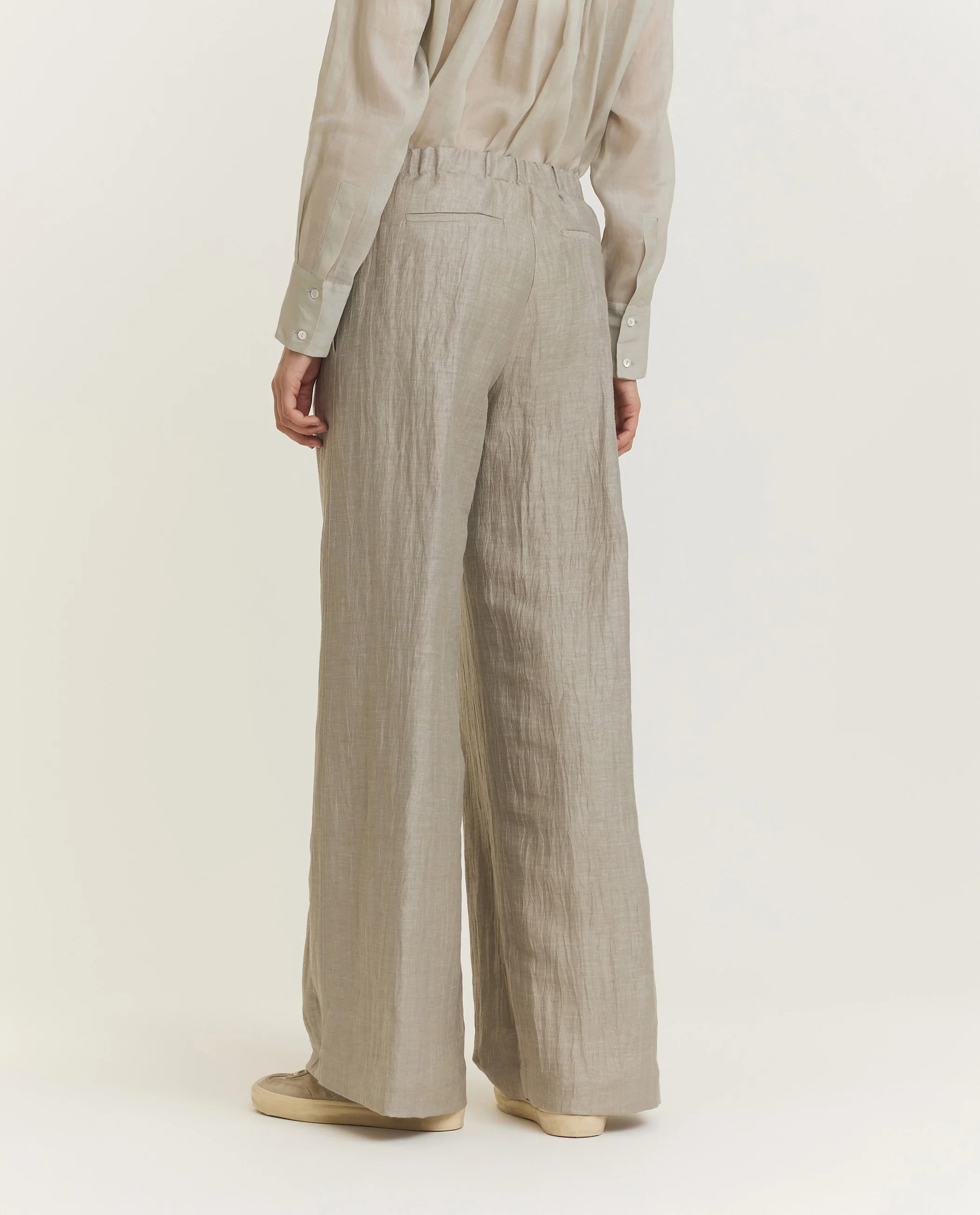 Linnen Crêpe Look Broek - Image 4