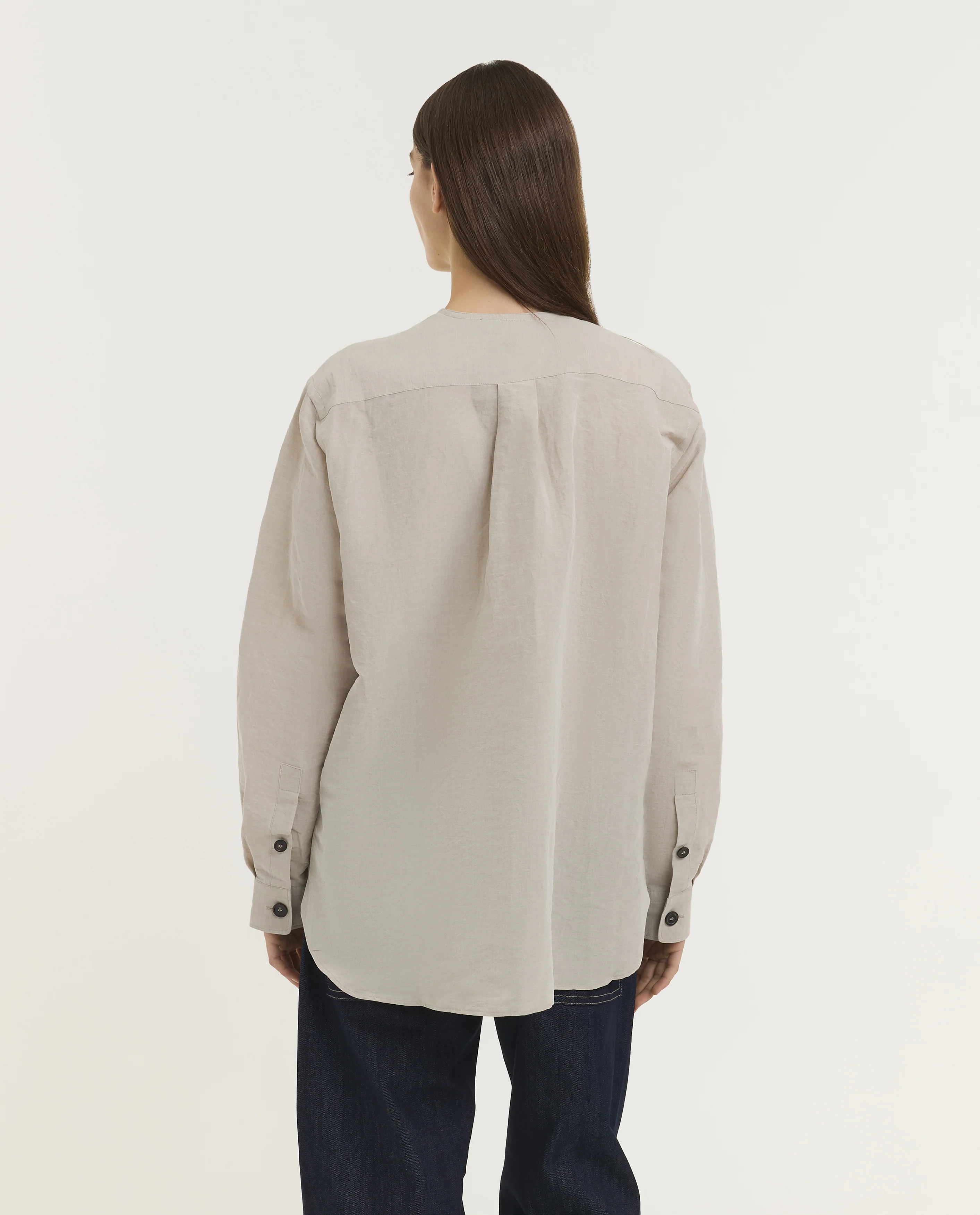 Linnen Katoenen Henley Shirt - Image 5