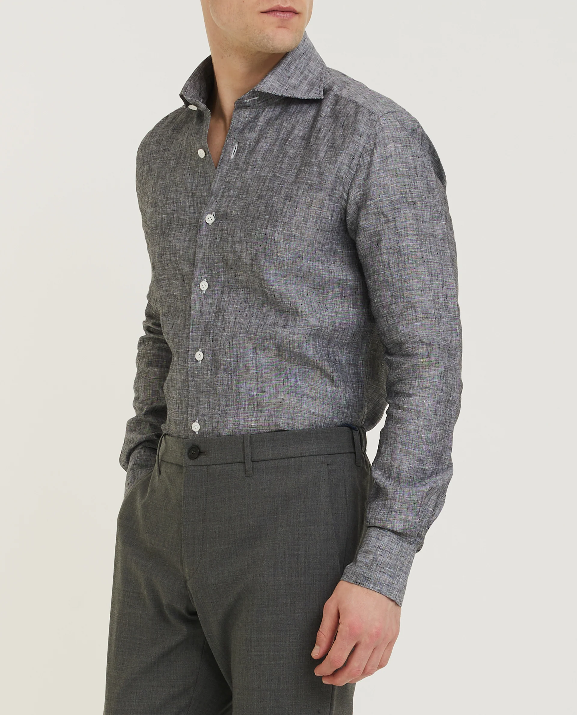 Linnen Shirt - Grijs - Image 3
