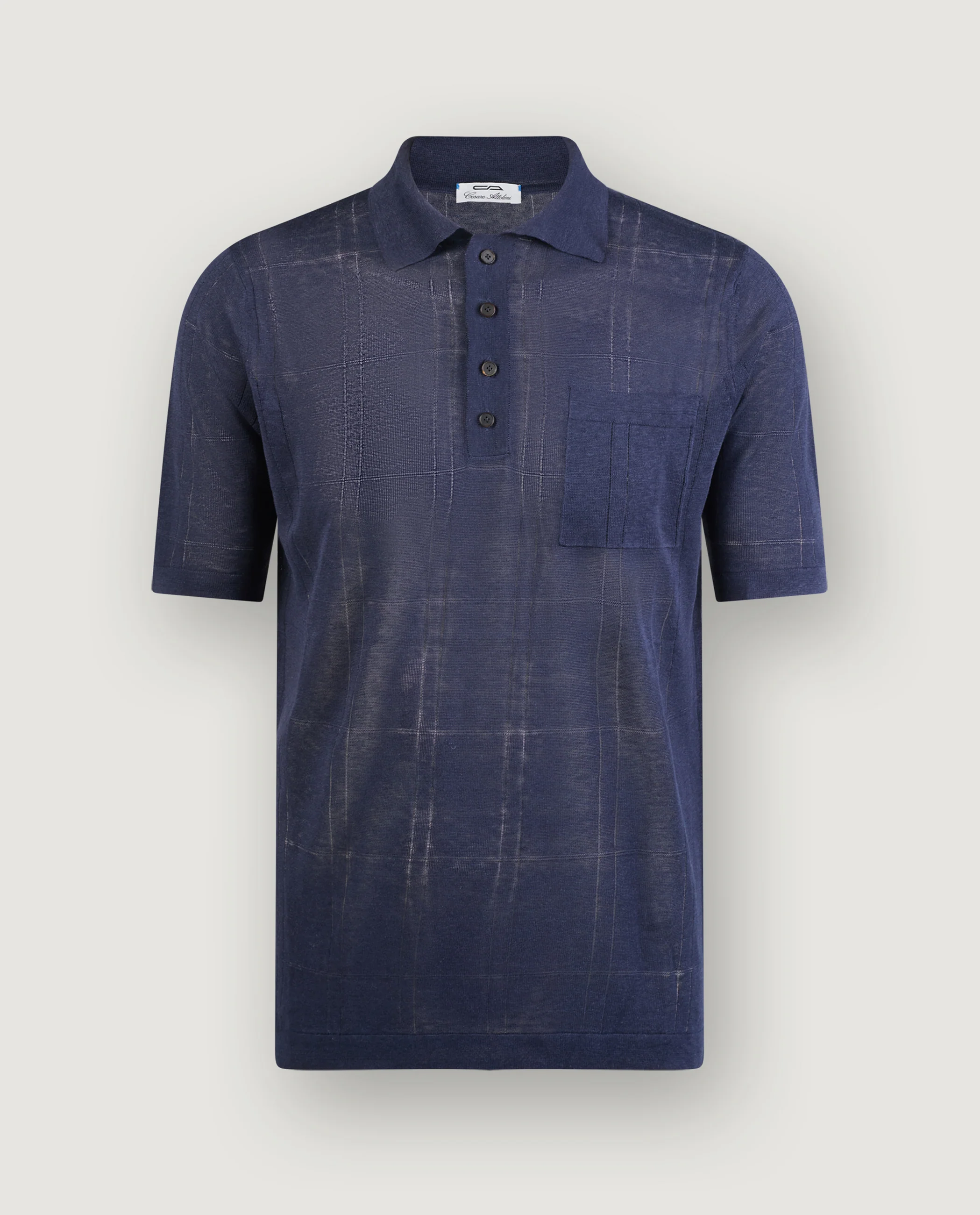 Linnen Zijden Poloshirt
